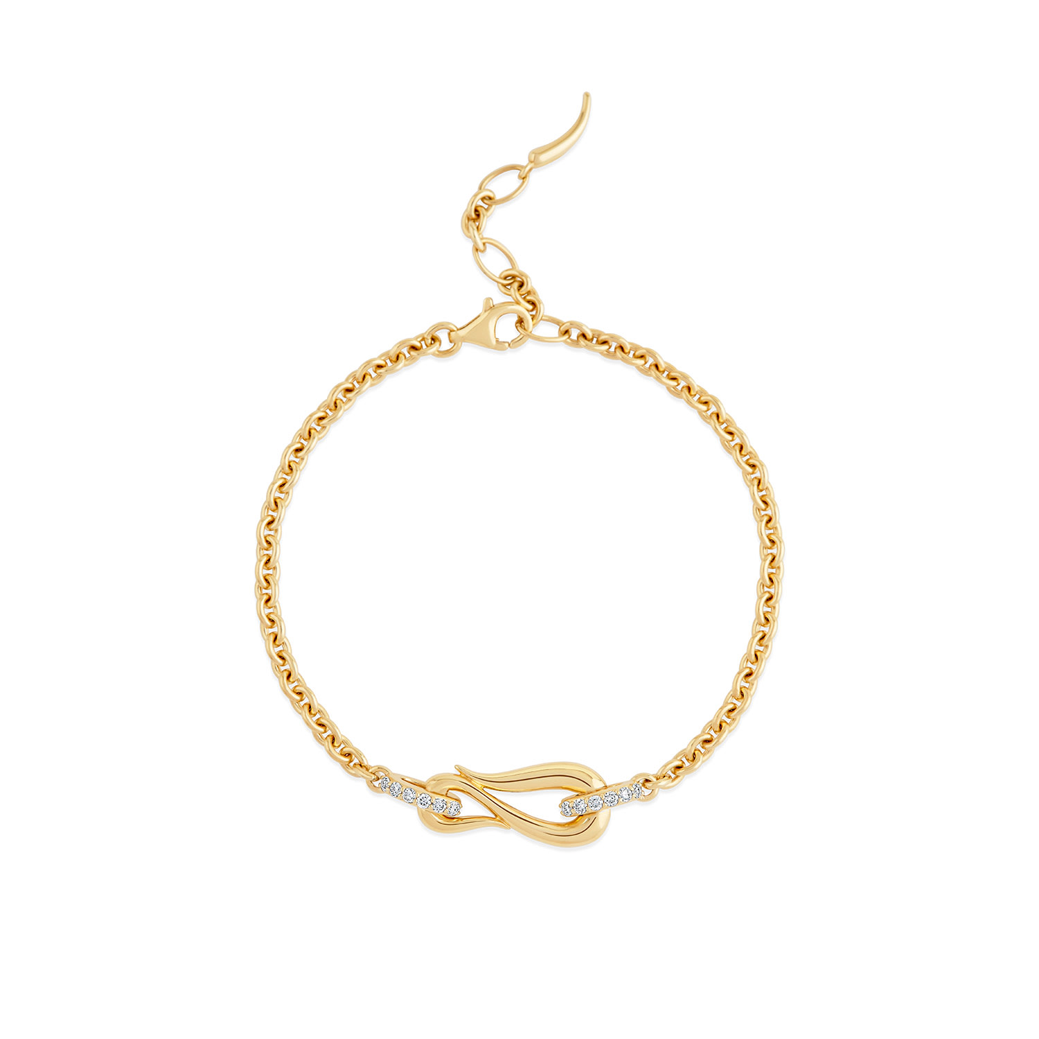 Dinny Hall 9k Recycled Gold Toro Diamond Bracelet In Gold