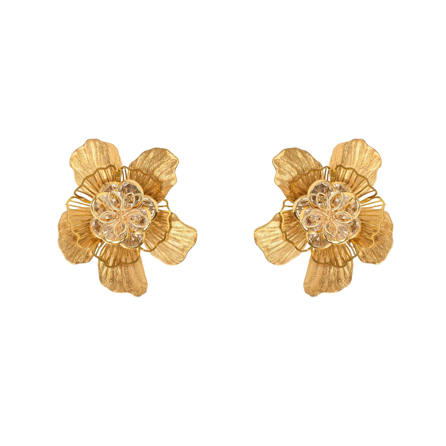 Pat’s Jewelry Women's Gold Titan Arum Flower Earrings In Gold
