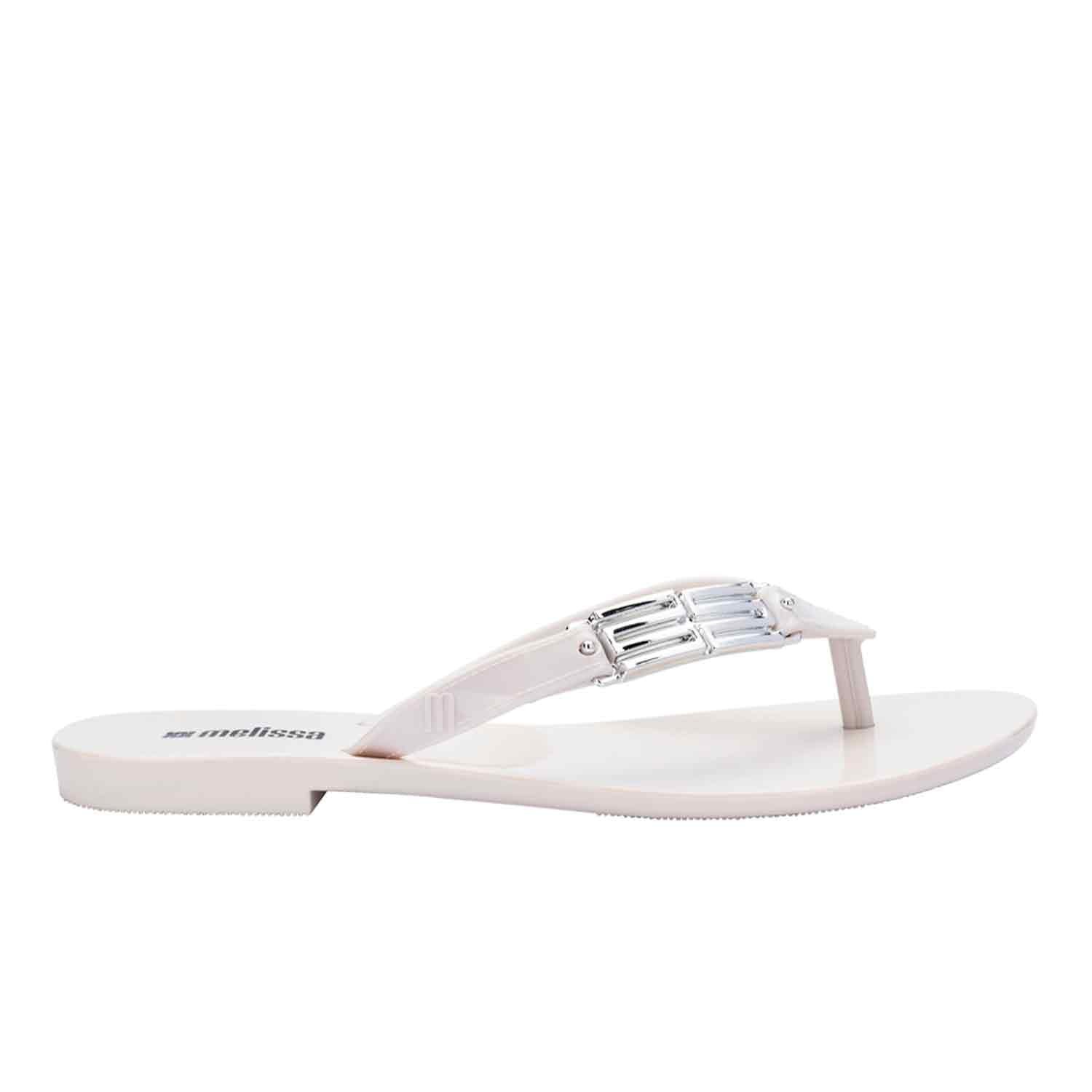 Melissa Women's Harmonic M Chic Flip Flop - White In White