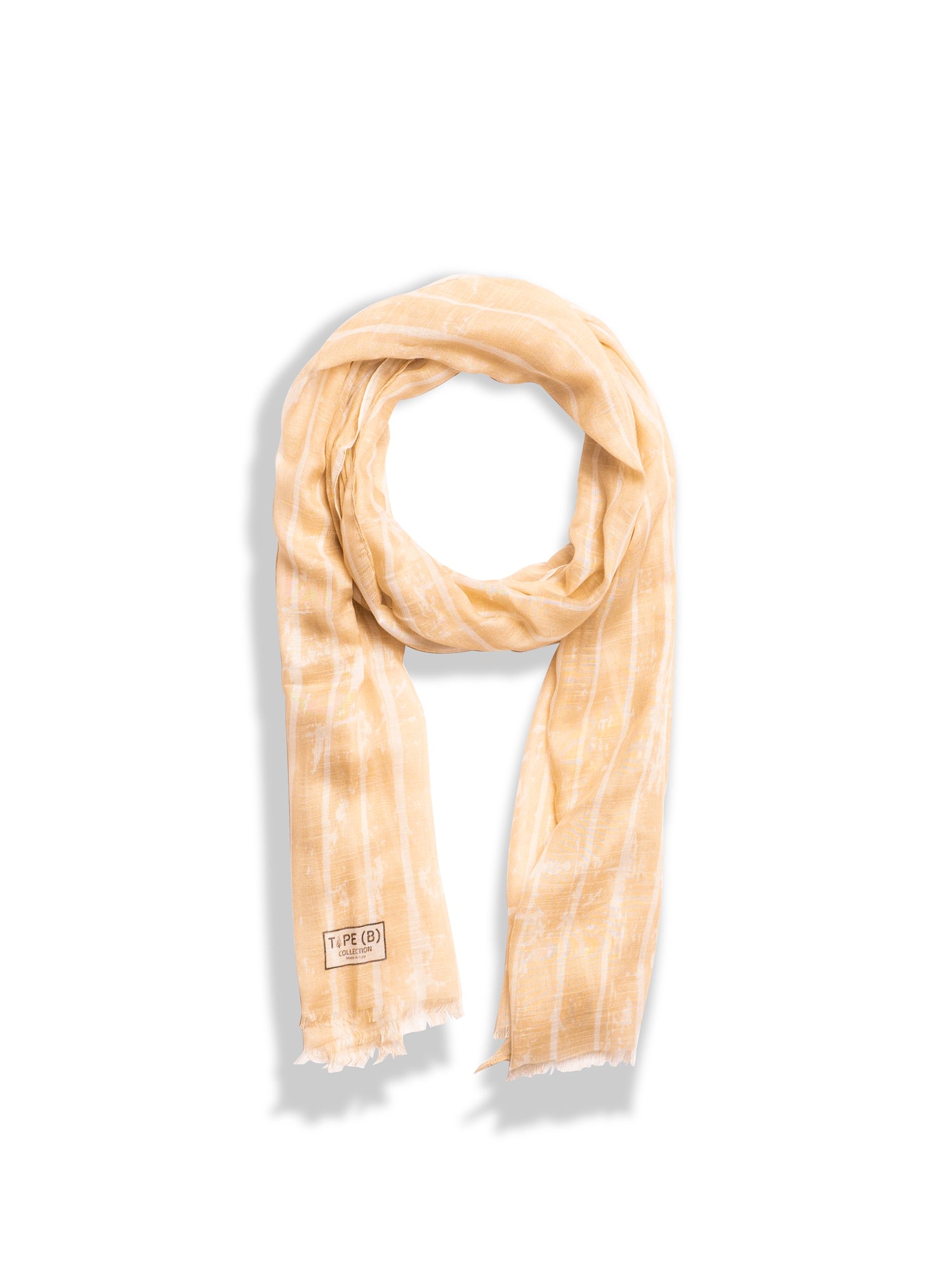 Type B Collection Men's Sand Strip In Beige/white