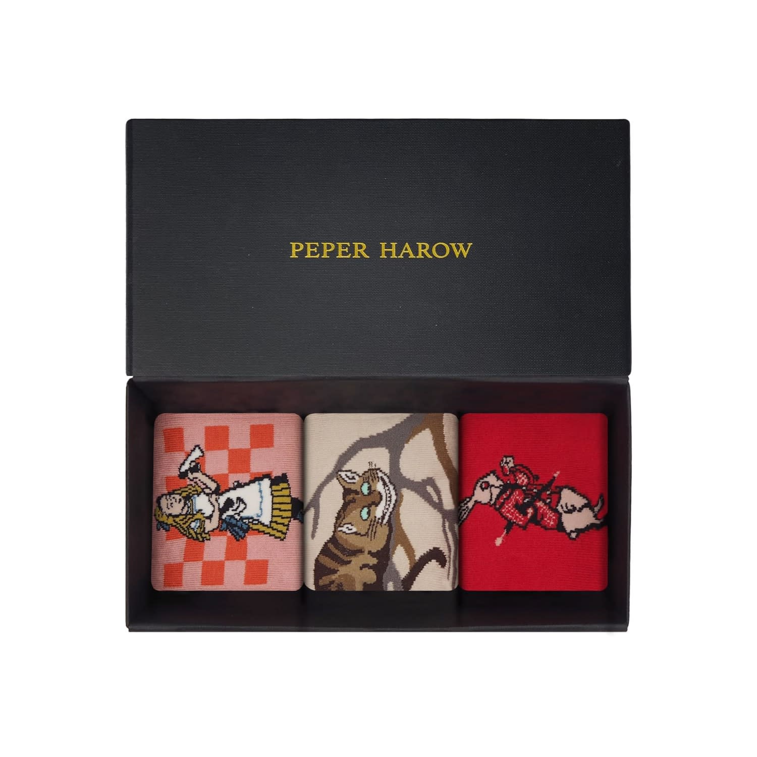 Peper Harow - Made In England Alice's Adventures In Wonderland Women's Socks Gift Box