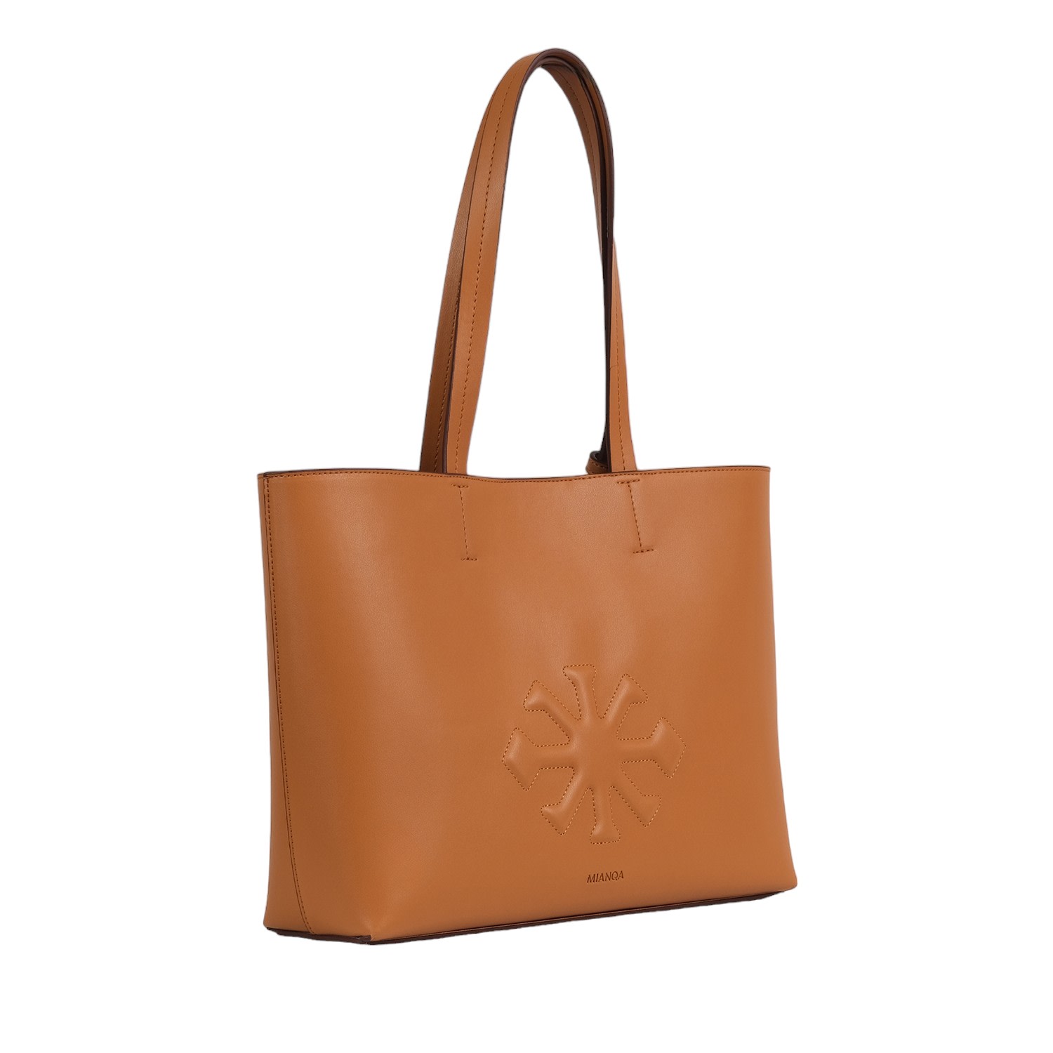 Women’s Agave Plant-Based Vegan Leather Tote Bag Brown Mianqa