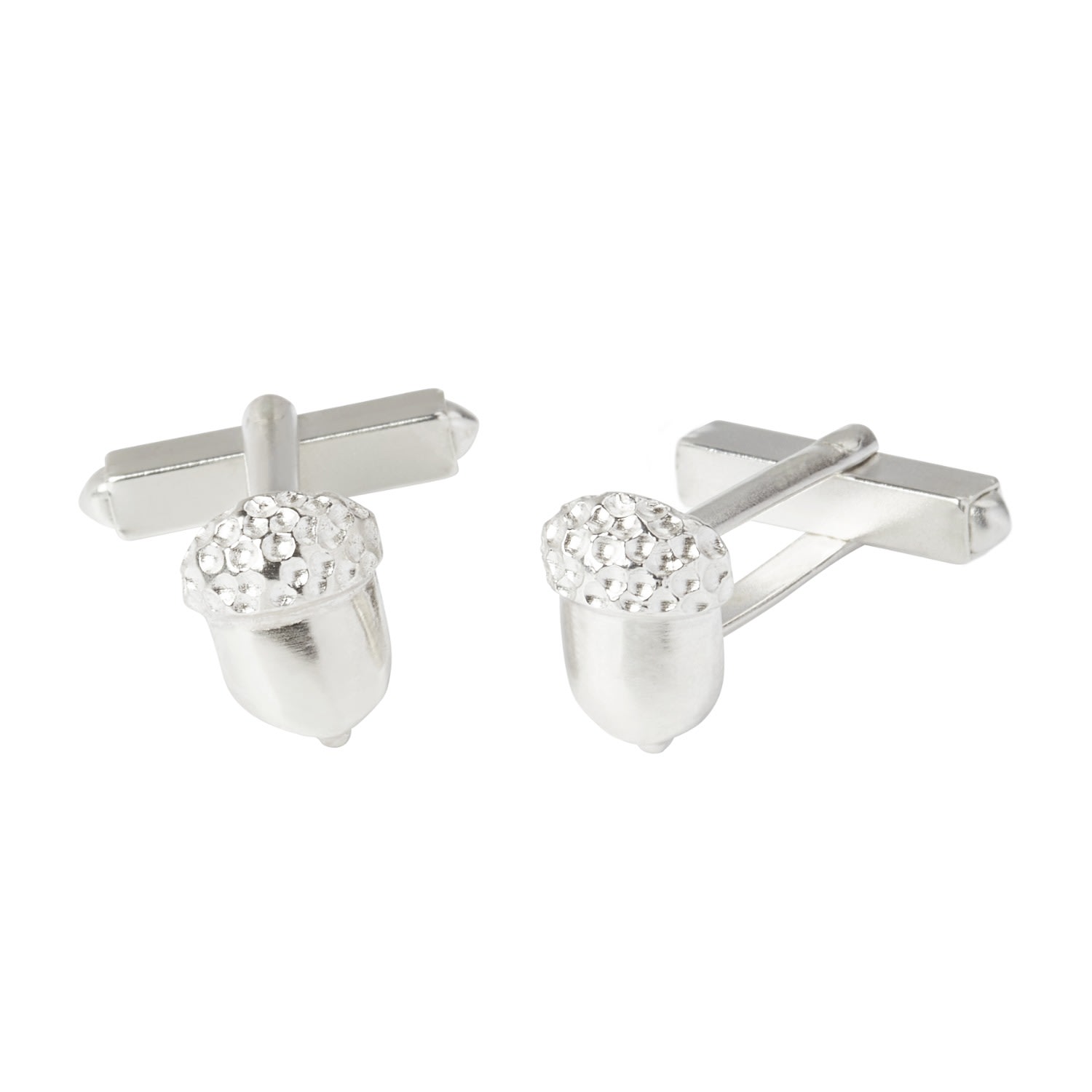 Men’s Silver Acorn Cufflinks Kirsty Taylor Goldsmiths