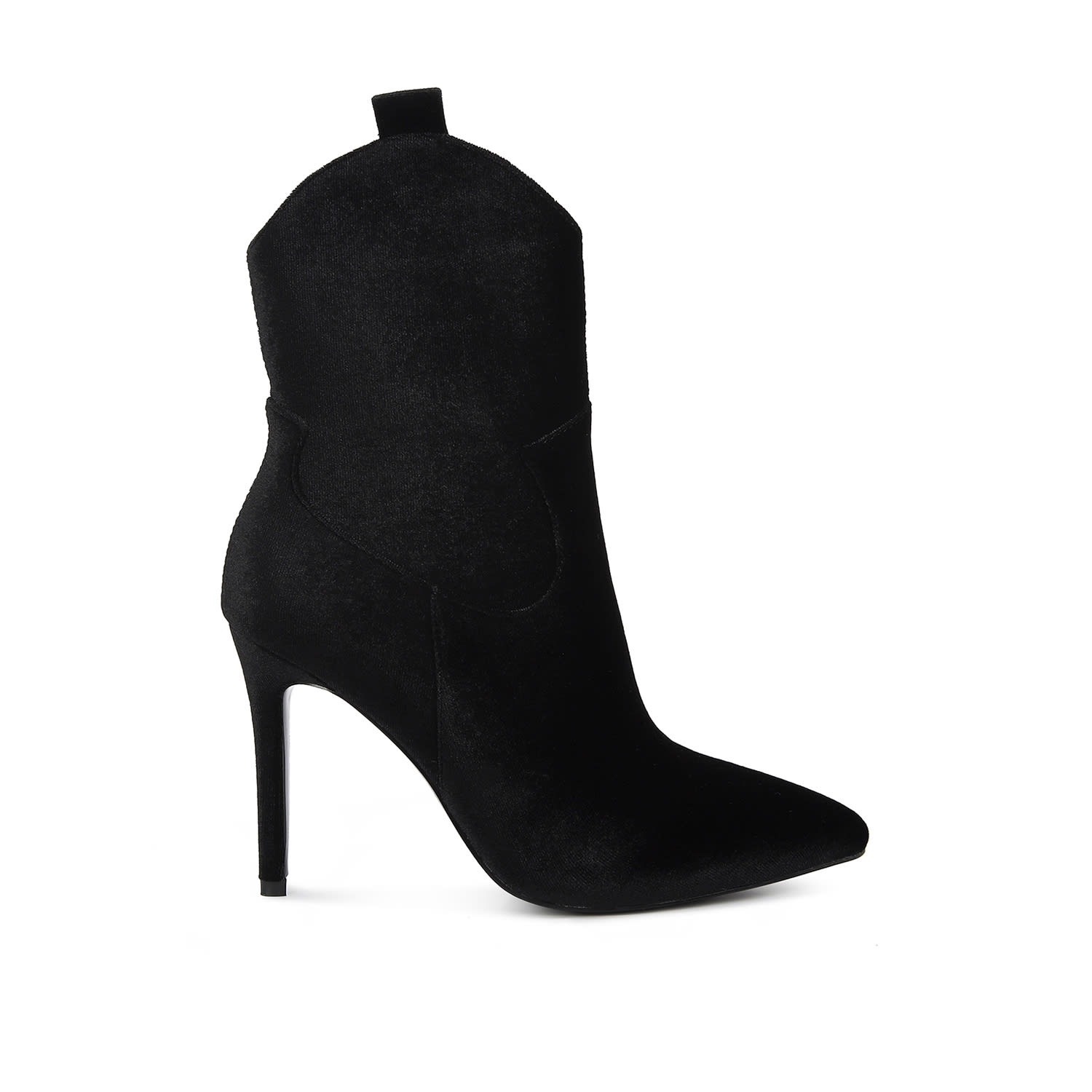 Rag & Co Women's Nat-love Velvet Cow Girl Boot In Black By  In Black