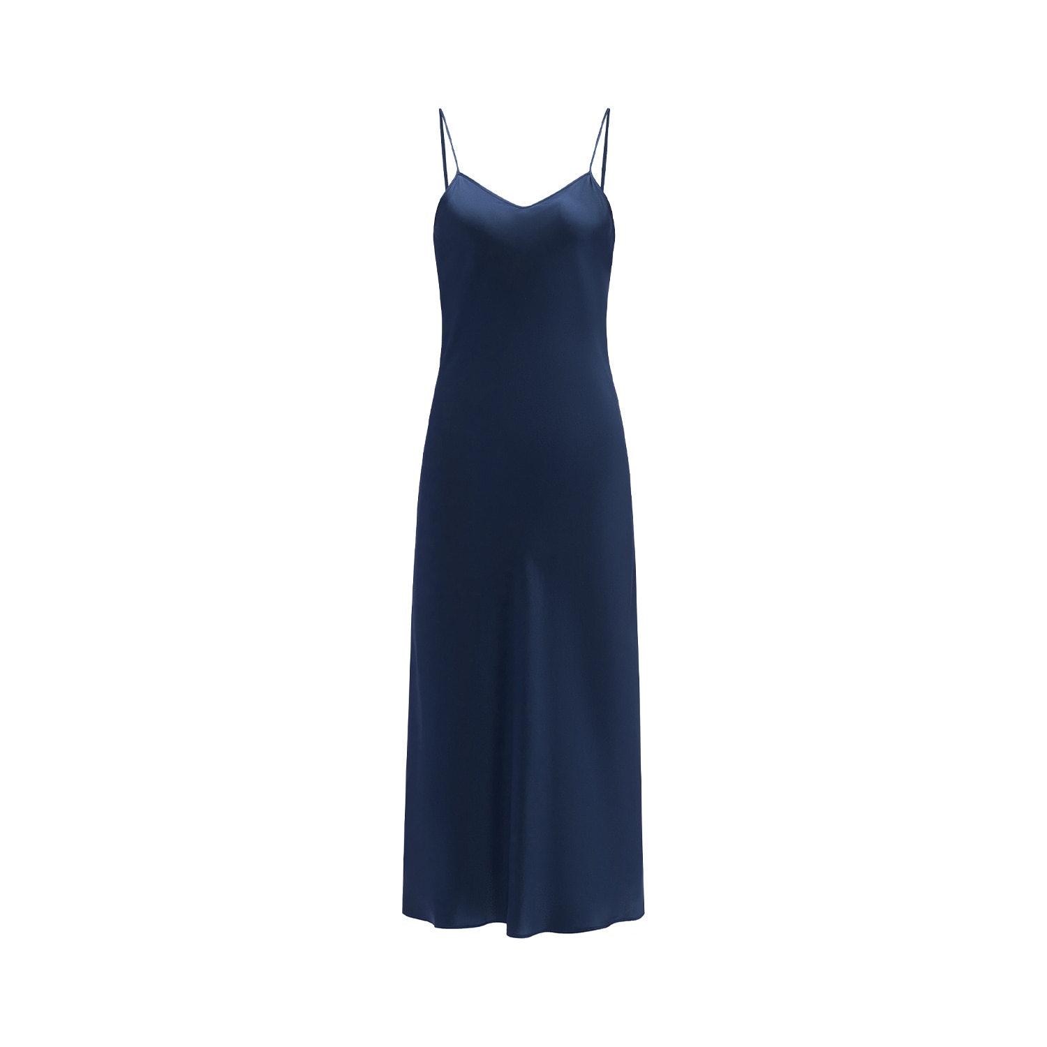 Not Just Pajama Women's Timeless Collection Silk Slip Dress - Black In Blue