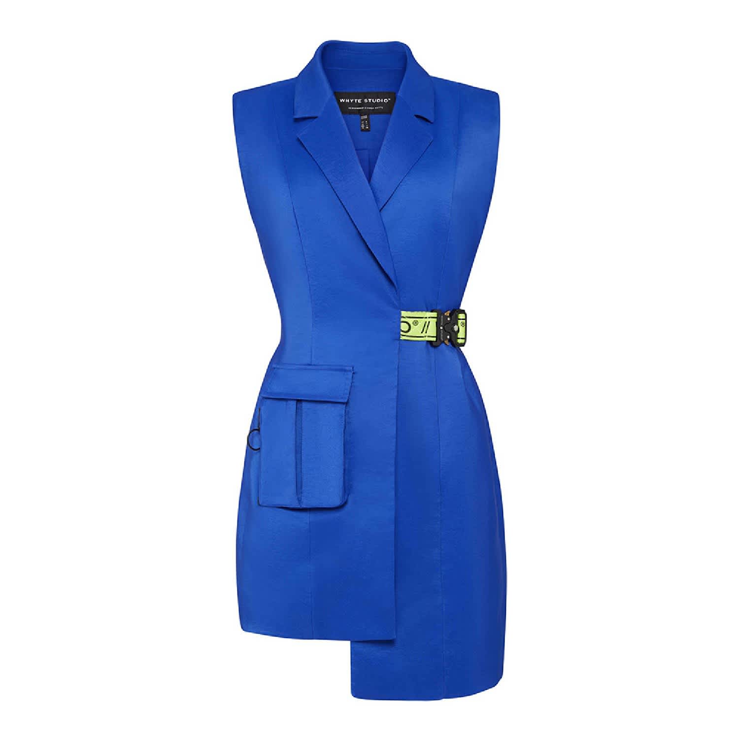 cobalt blue blazer dress