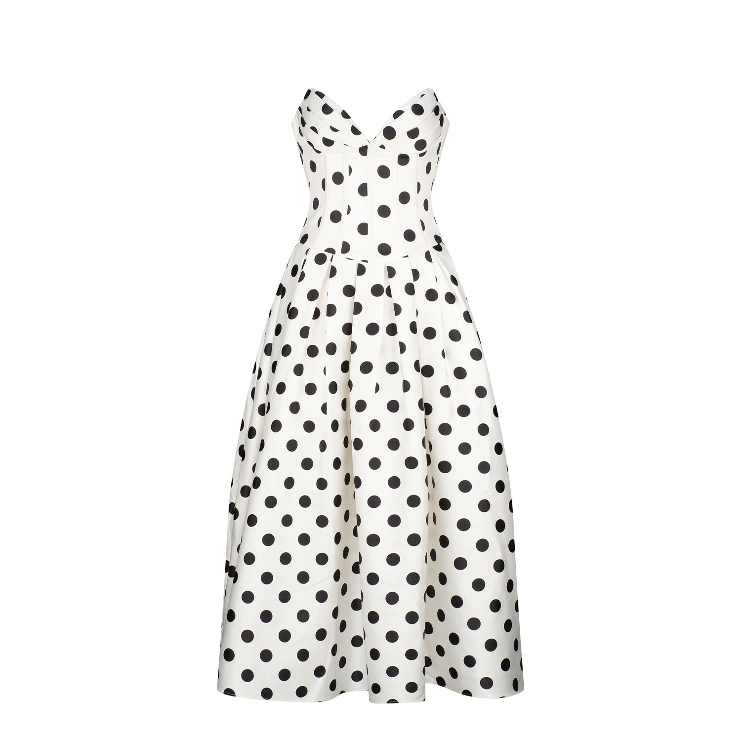 Atoir Women's Pepper Midi - Black Polka In White