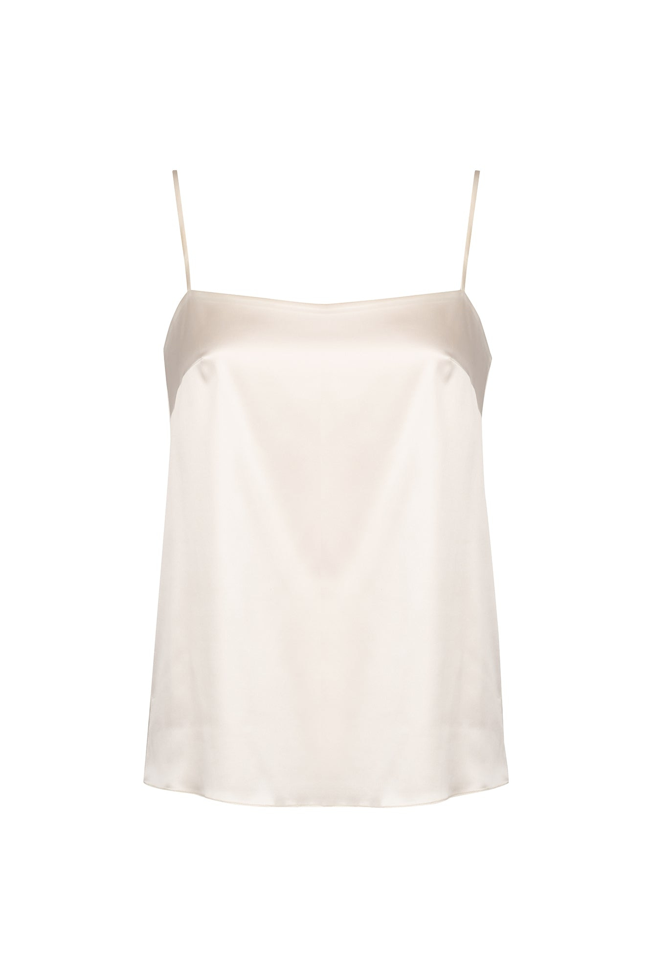 Ginta Women's White Artificial Silk Camisole In White