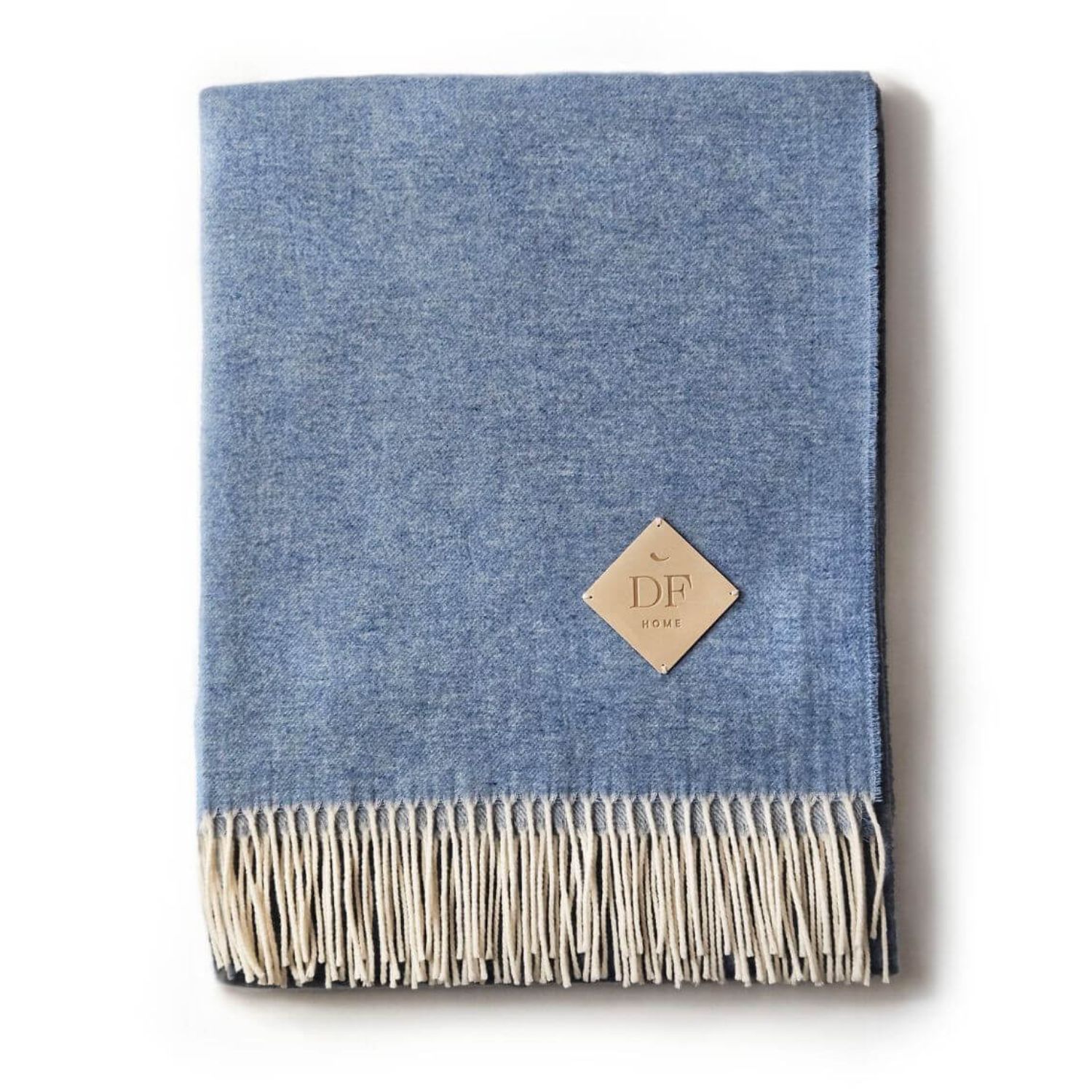 Decoflux Home Light Blue Merino Wool Throw, New Collection