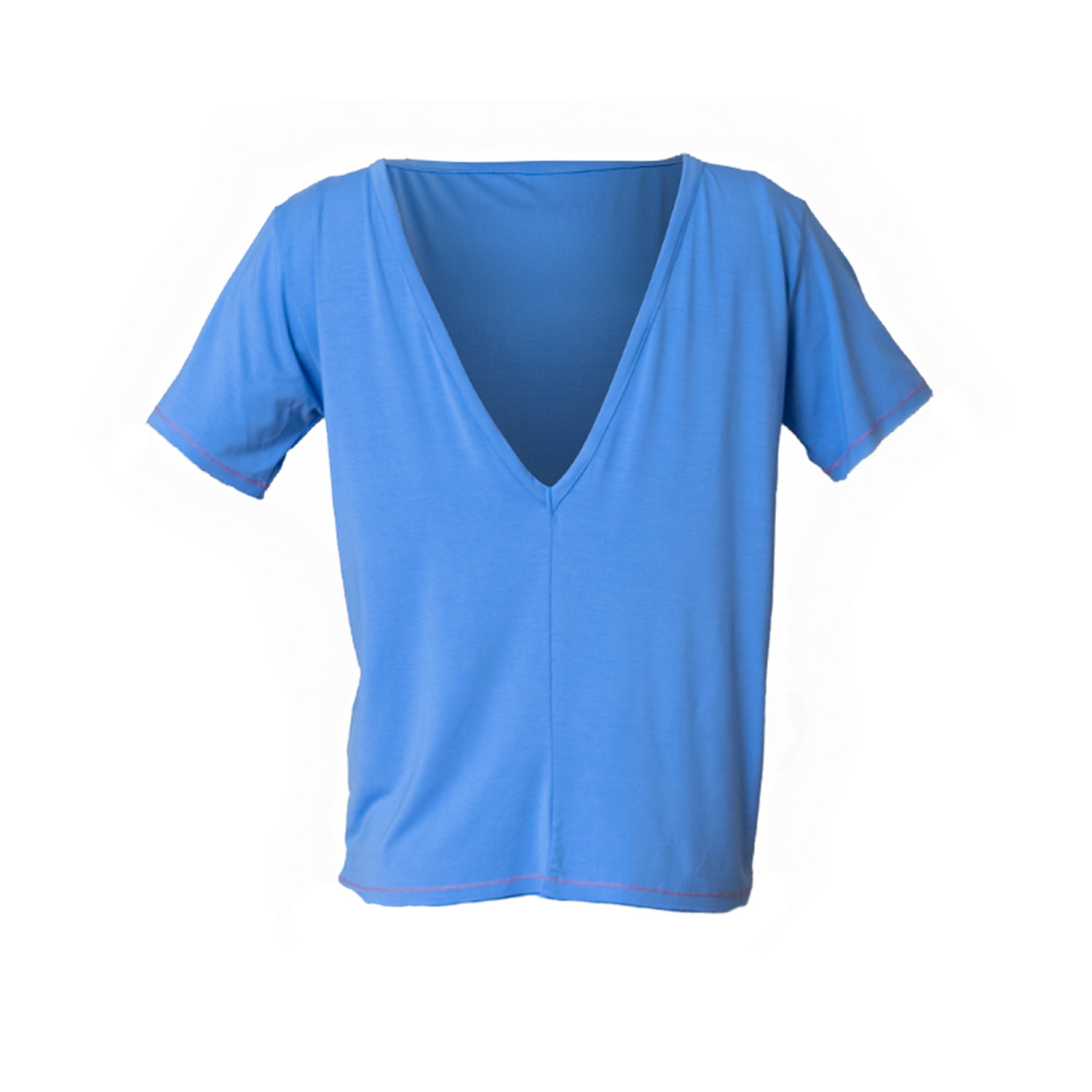 Women’s Loose Double-Sided T-Shirt - Sky Blue One Size Loreen Label