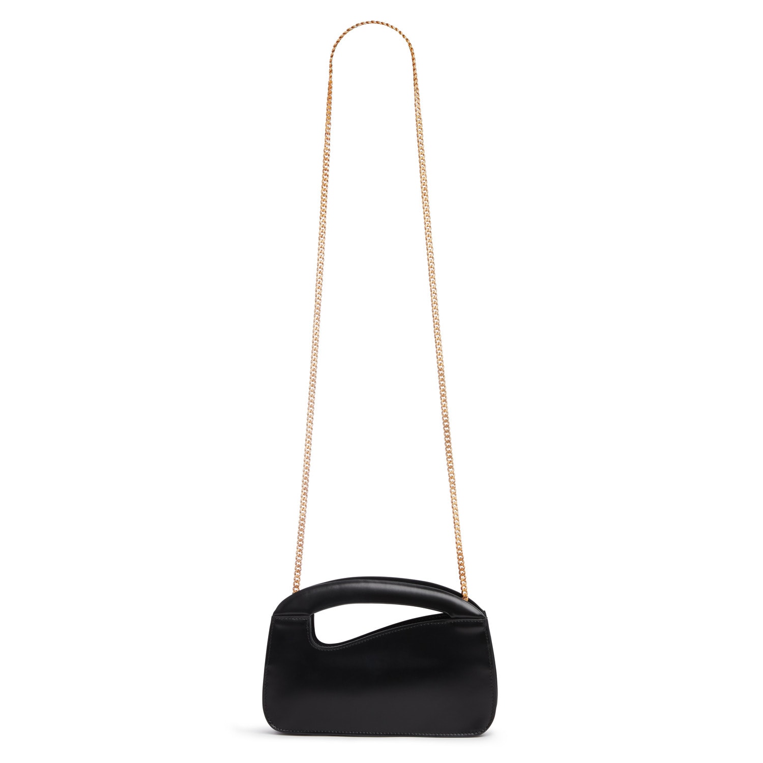 Women’s Black Small Curve Handbag With Chain Strap Natalie Dennis