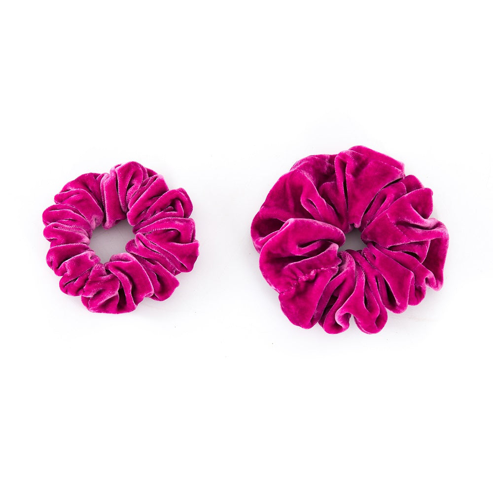 Women’s Pink / Purple Velvet Scrunchies Set - Pink & Purple The Annam House