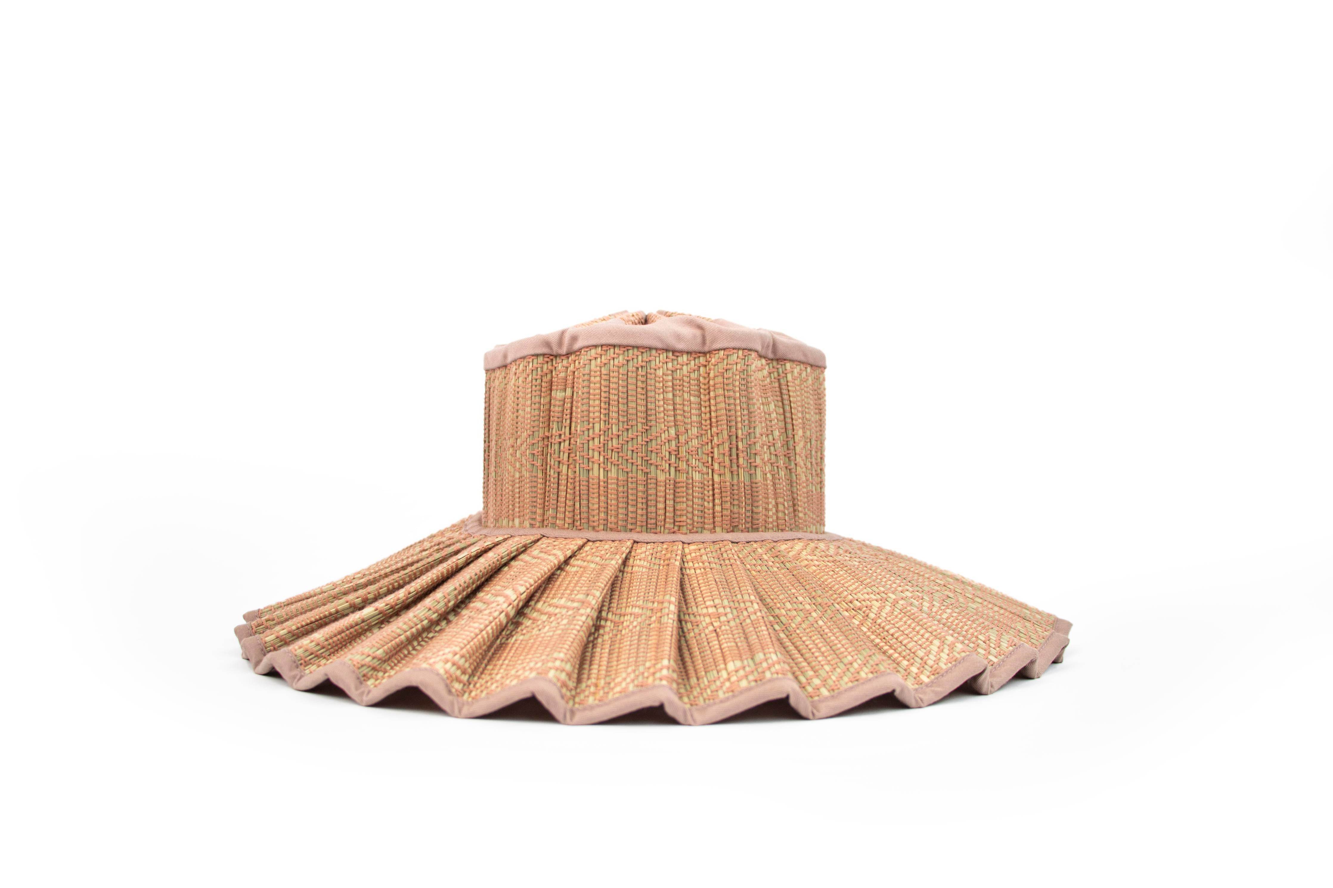 Lorna Murray Women's Neutrals / Pink / Purple Flores Bungalow Capri Hat Maxi