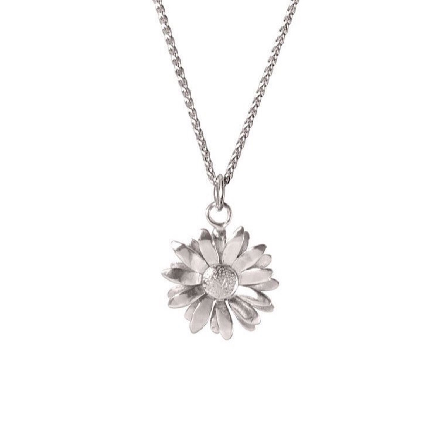 Women’s Daisy Charm Necklace - Silver Wild & Fine Jewellery