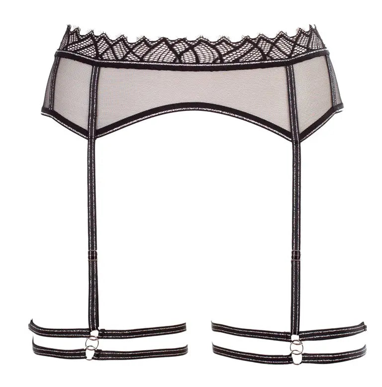 Bracli Women's Black Manhattan Harness Garter In Black