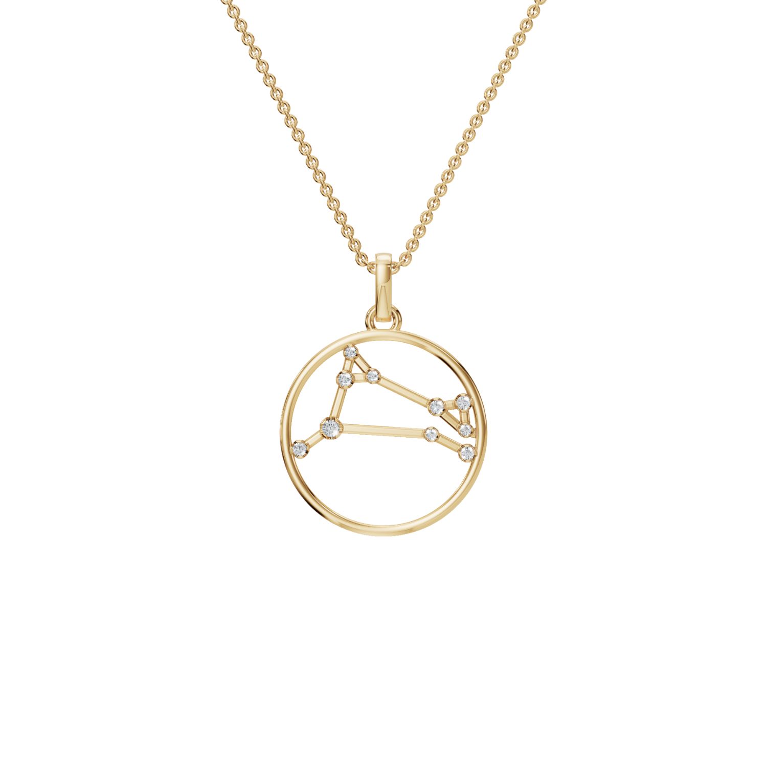 Aya Fine Jewelry Women's White / Yellow / Rose Gold Fourteen Kt Diamond Star Sign Pendant