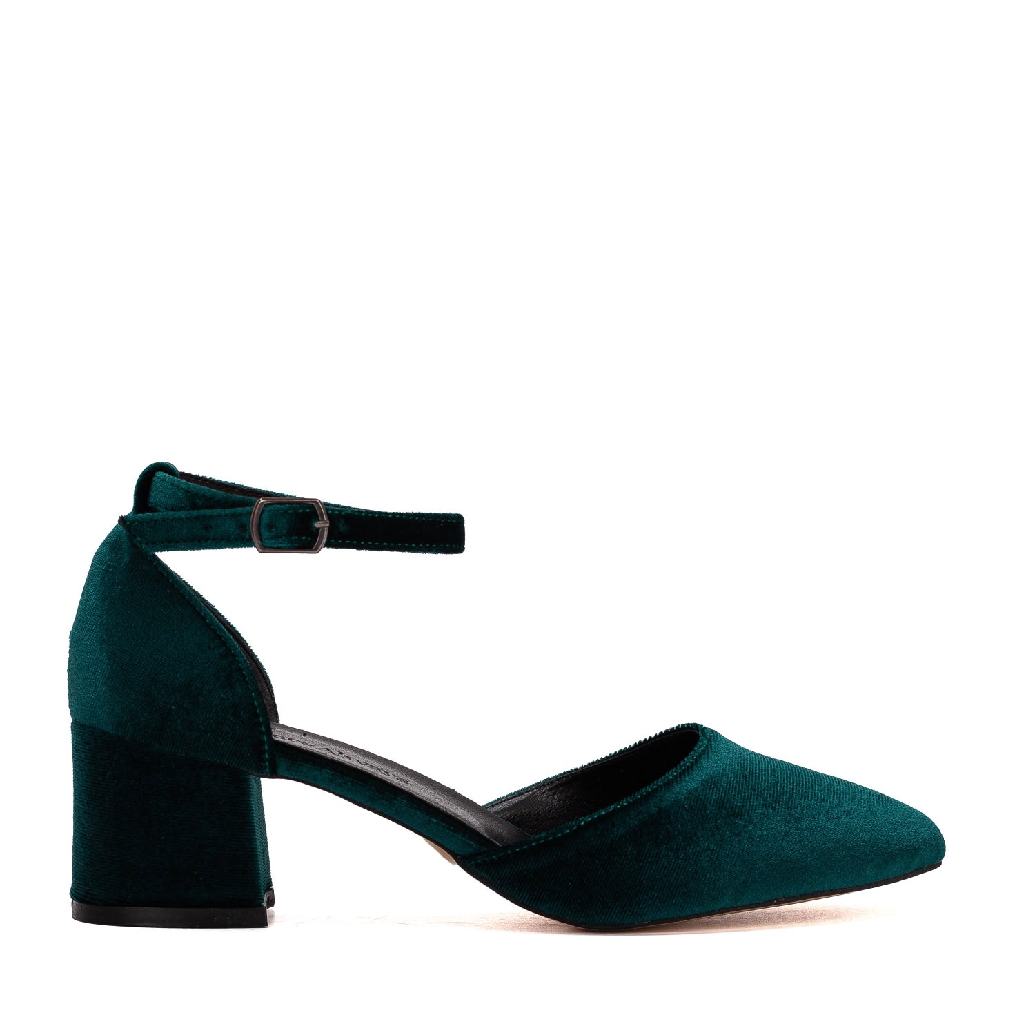 Forever & Always Shoes Women's Marcelle - Emerald Green Velvet Bridal Shoes In Green