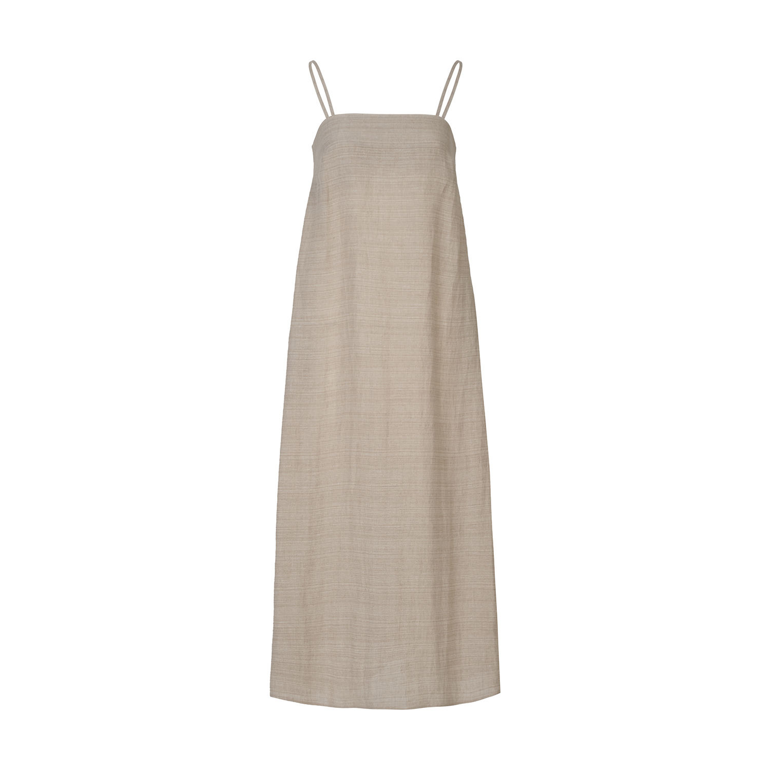 The Summer Edit Women's Neutrals Blake Luxe Linen Bandeau Sundress - Natural In Black/blue