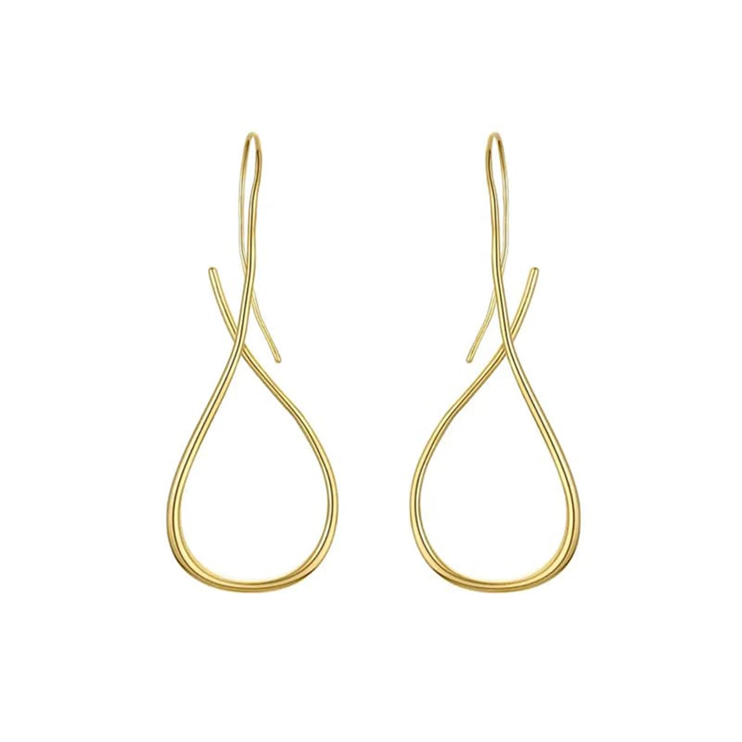 Outofoffice Women's Milan Earring Gold Drop Minimal Statement Dangle