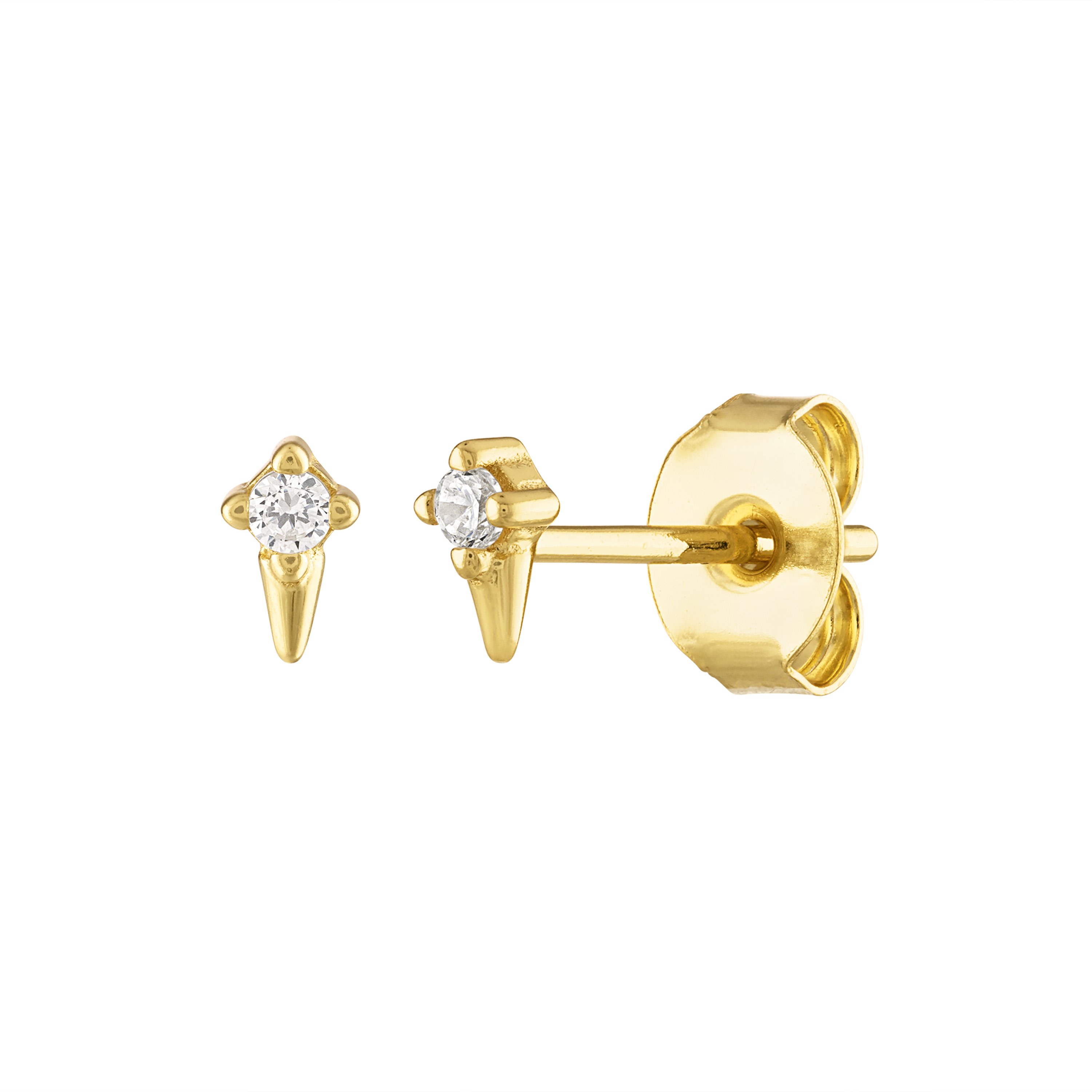 Shop Olivia Le Women's Gold Monroe Stud Spike Earrings