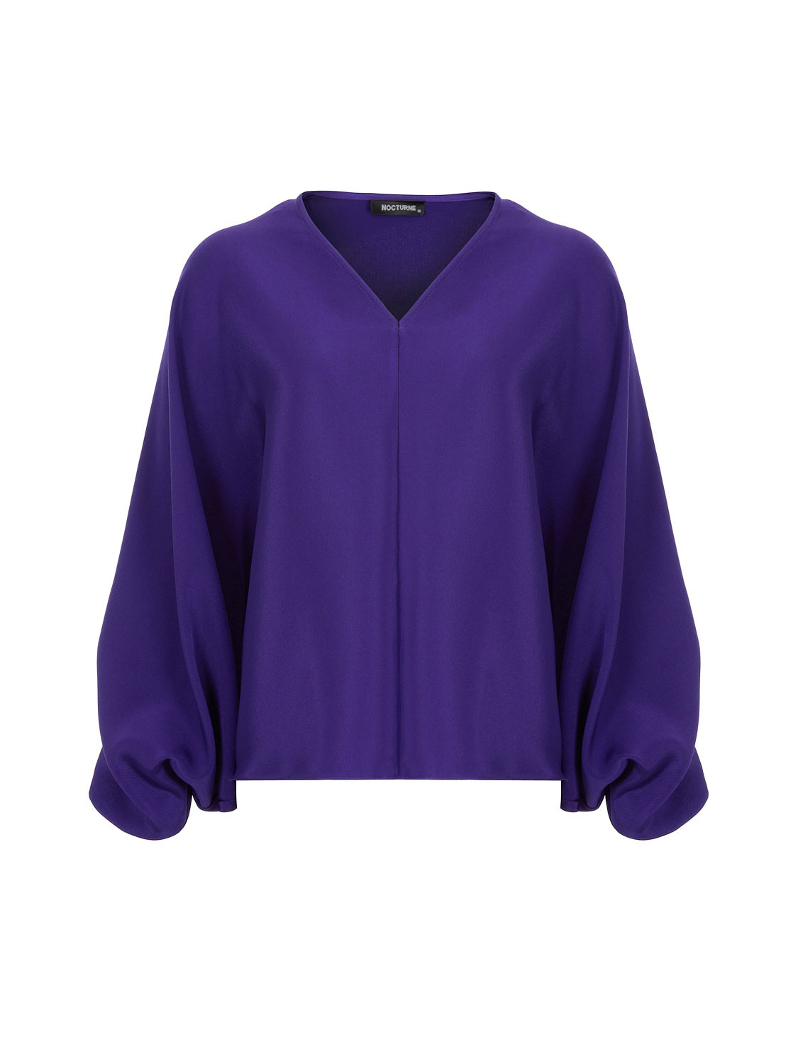 Nocturne Women's Pink / Purple Batwing Sleeve Oversized Purple Top
