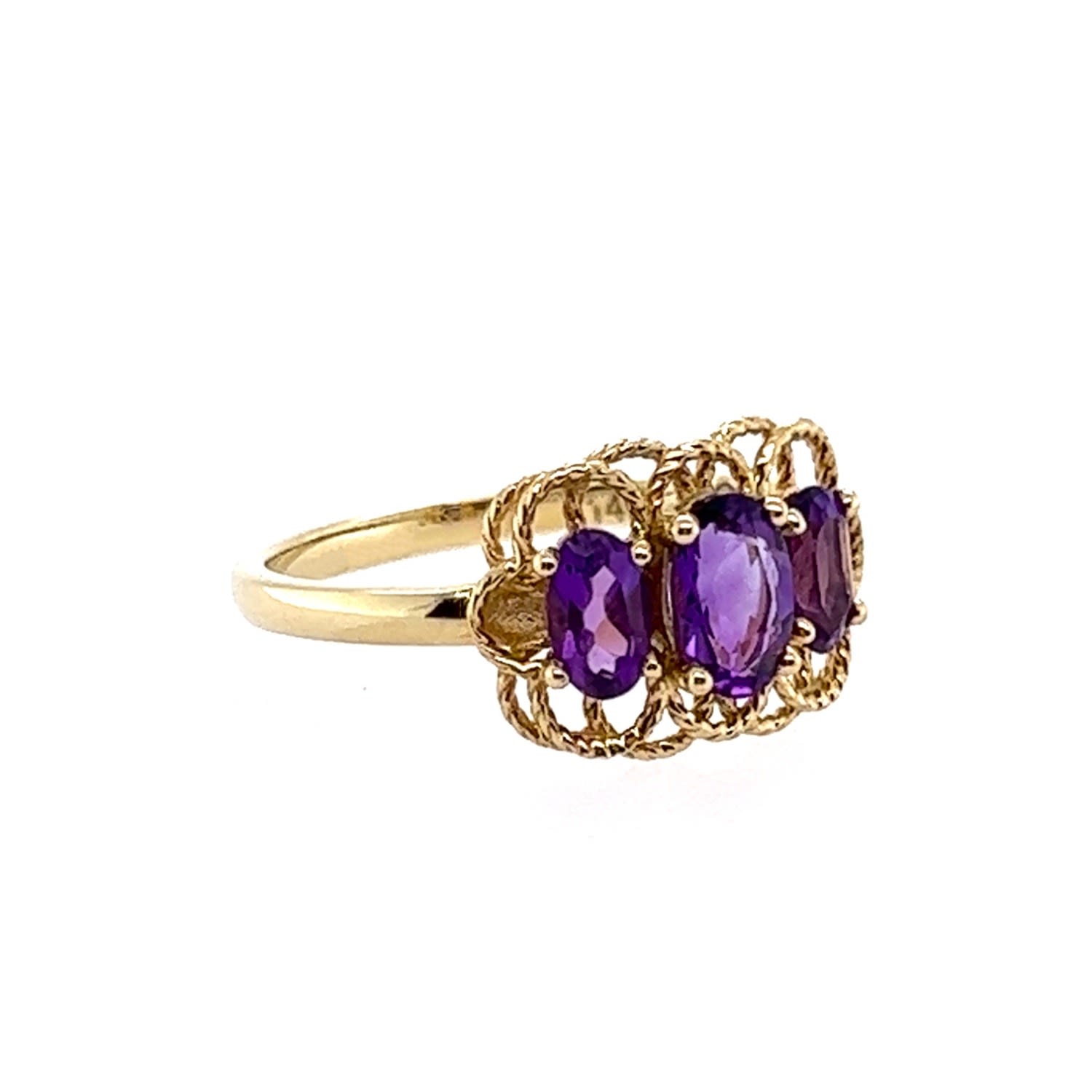 Women’s Gold / Green Clara Gold & Amethyst Ring Qori Nyc