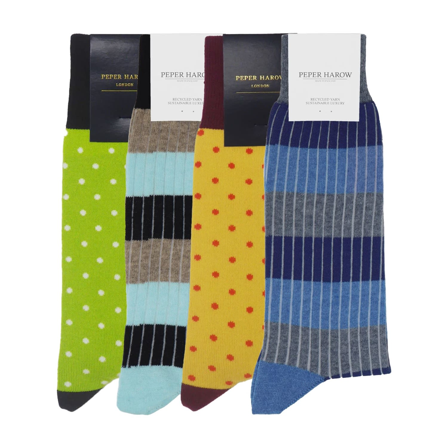 Peper Harow - Made In England Men's Men's Socks Bundle – Vibrant