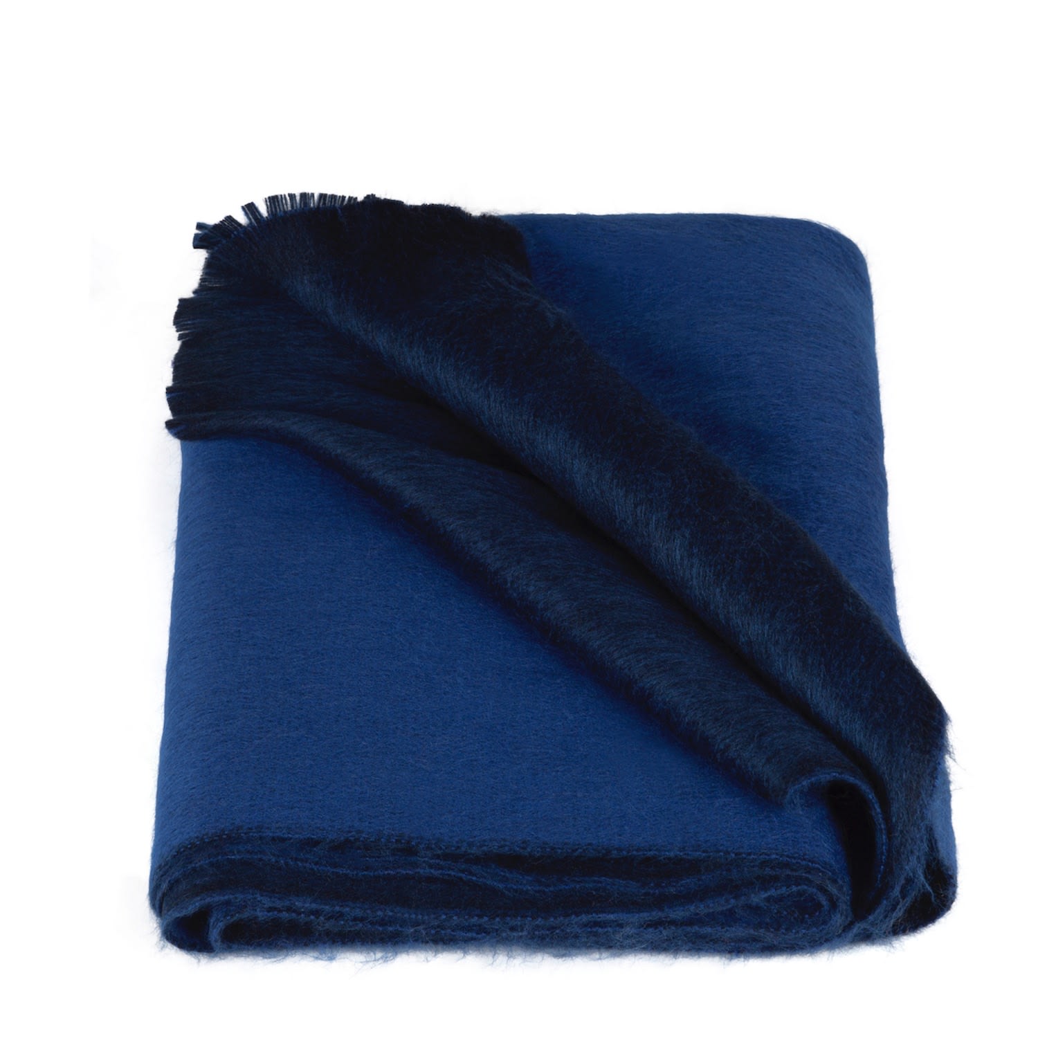 Alpaca Loca Women's Double Scarf/shawl Azure & Royal Blue Alpaca Wool In Blue