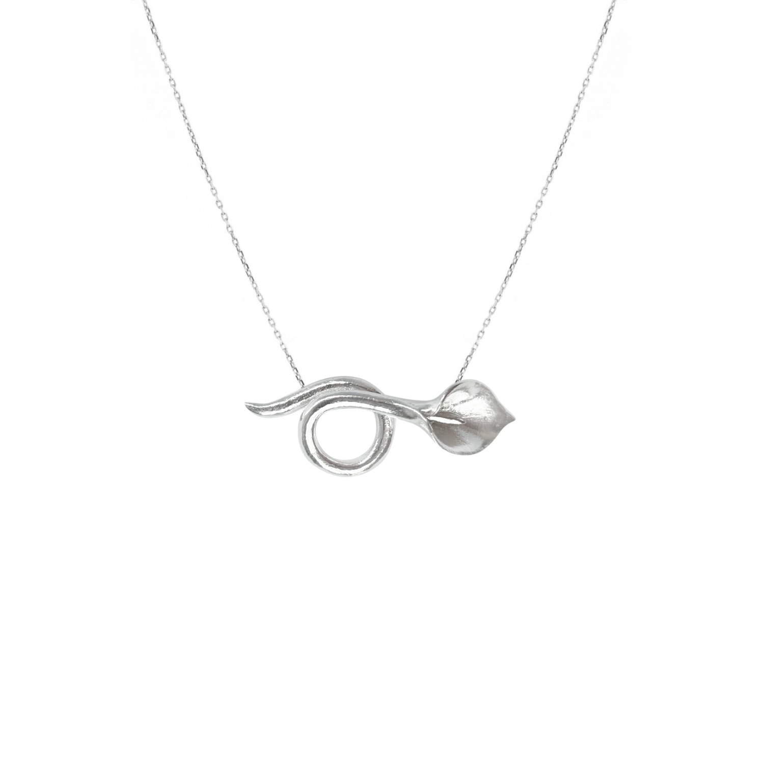 Alegoria Jewellery Women's Silver Calla Necklace