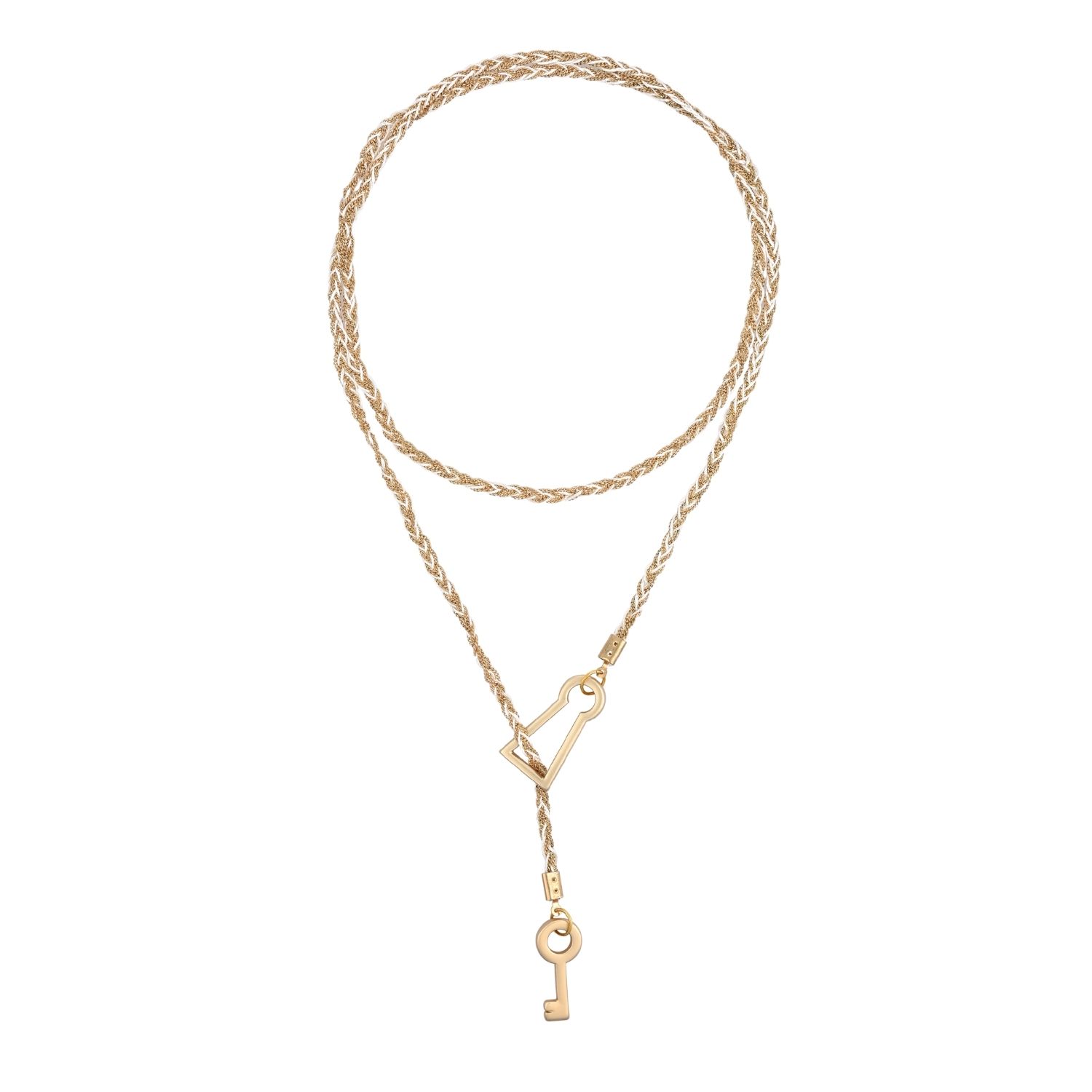 Bianca Resortwear Women's Neutrals / Gold Livia Necklace In Cream