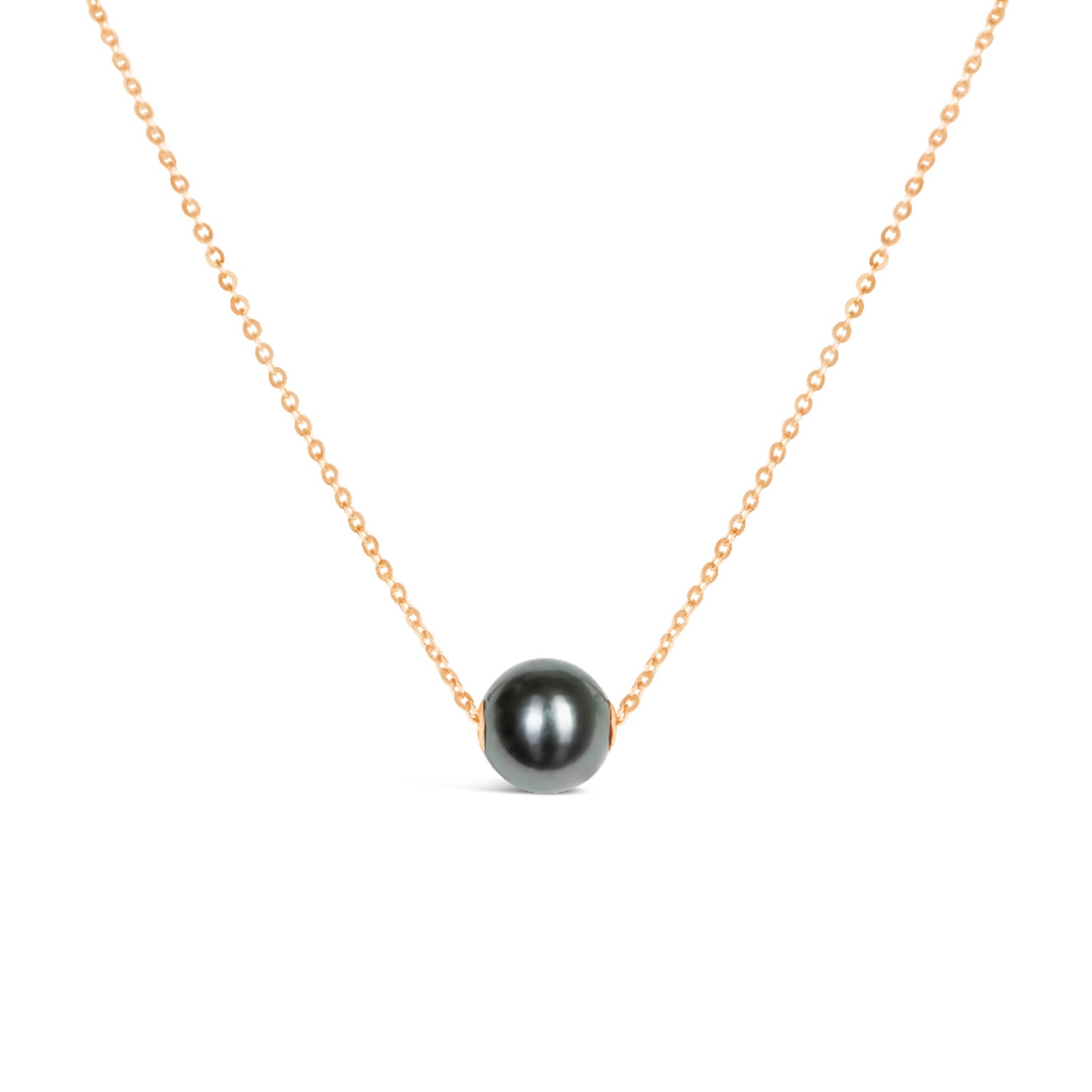 Kajal Naina Women's Gold / Grey Tahitian Floating Pearl Necklace In Multi
