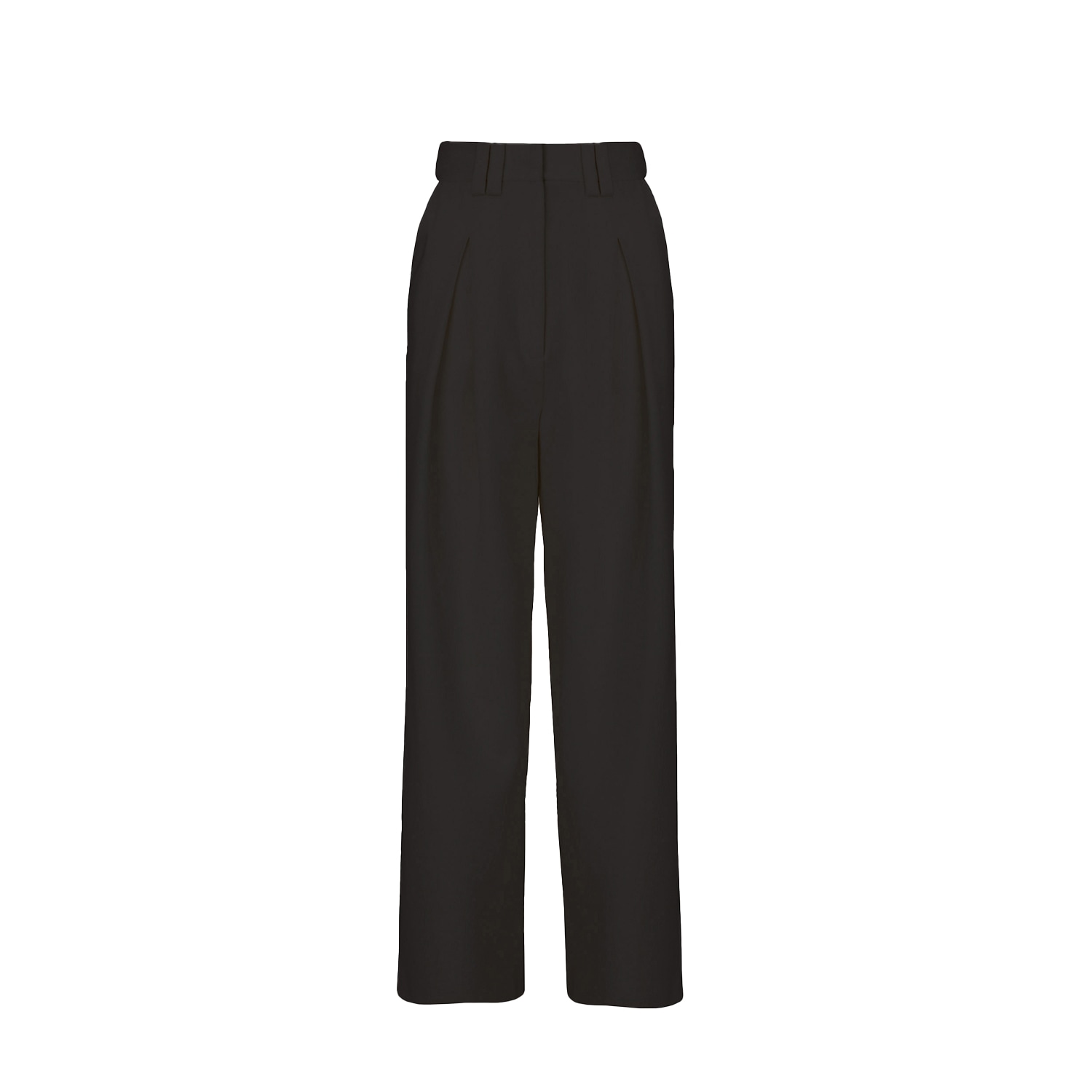 VESTIAIRE D'UN OISEAU LIBRE WOMEN'S BLACK MERINO TROUSERS