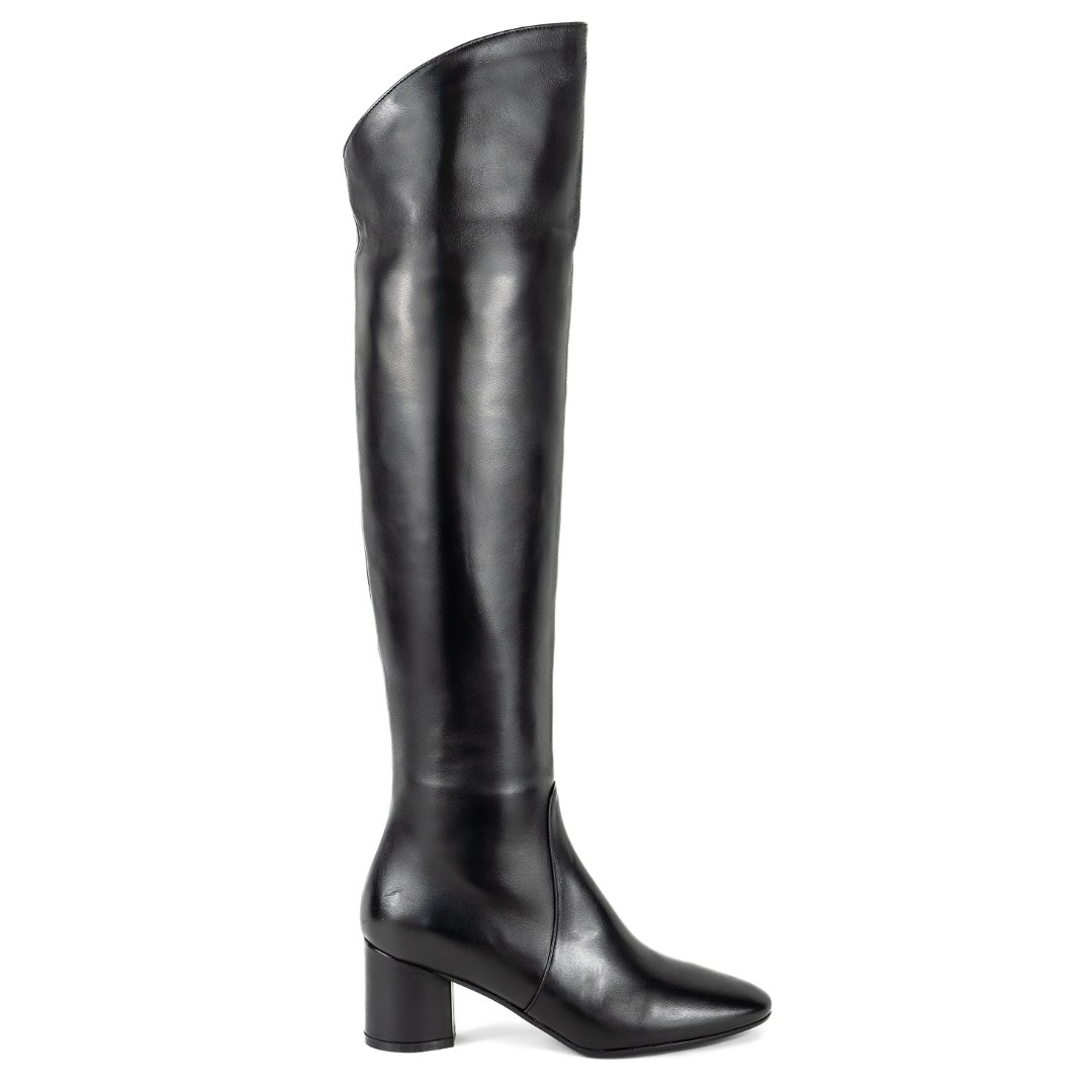 Keith Scarrott Shoes Women's Napoli Black Over The Knee Boot In Black