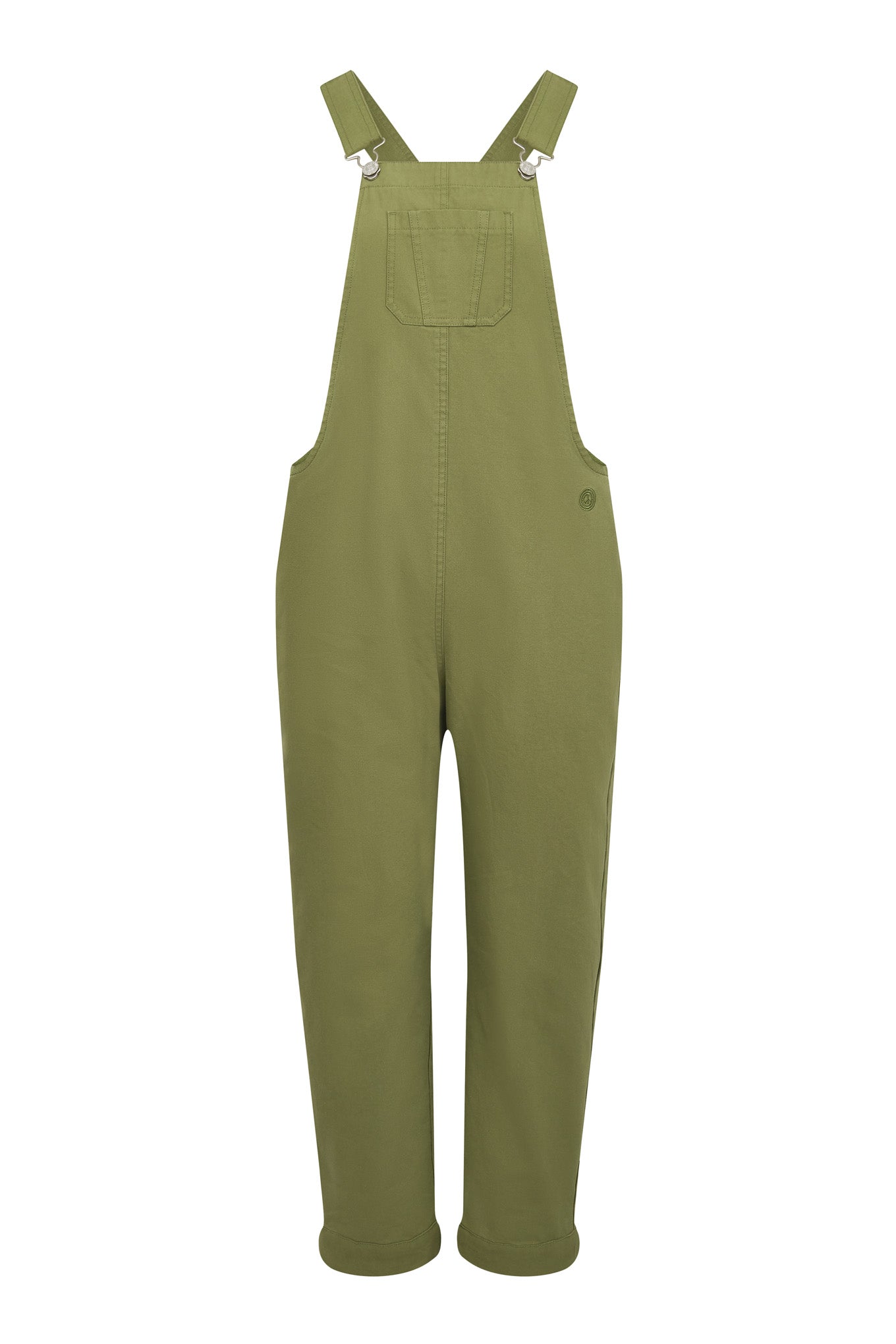 Komodo Women's Joy Organic Cotton Dungaree - Khaki Green