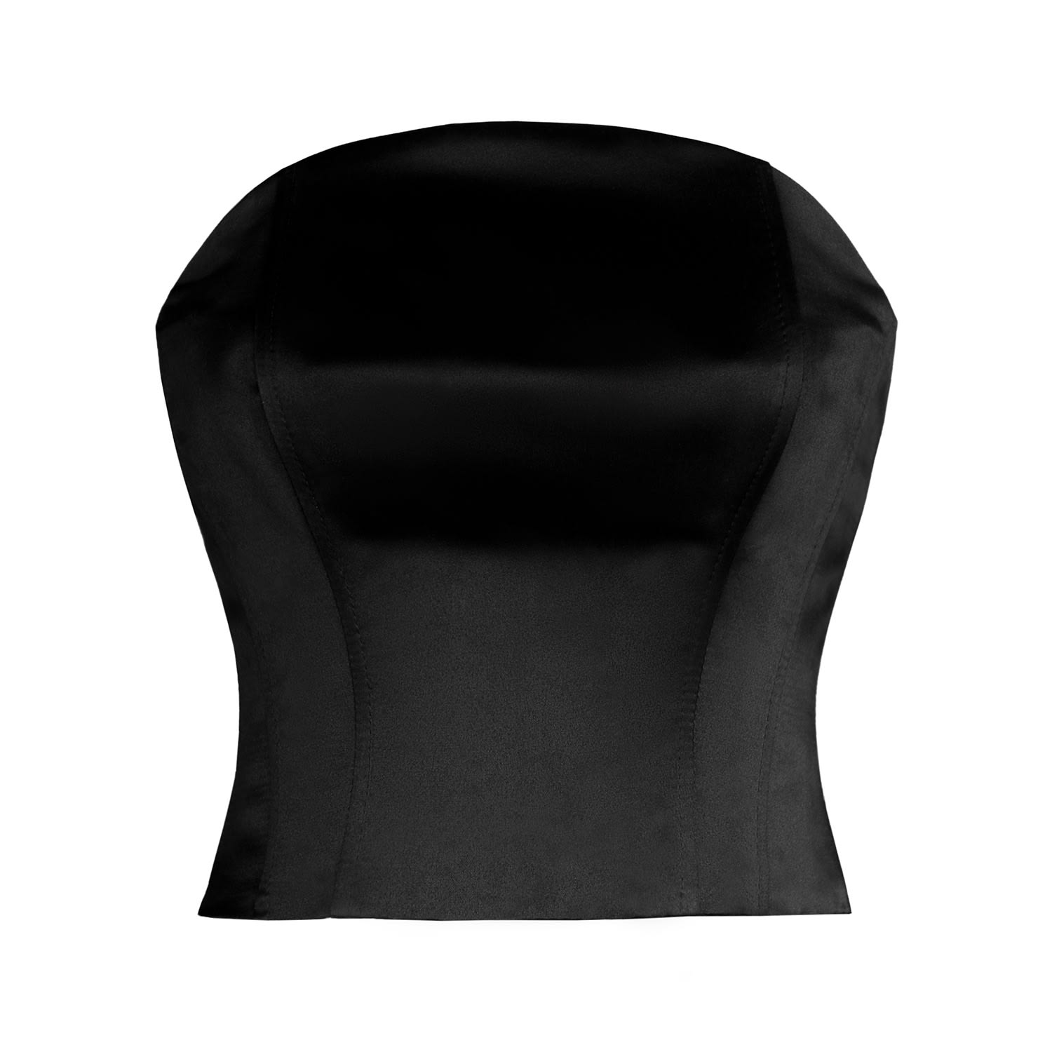 La Musa Women's Top Black Corset In Black