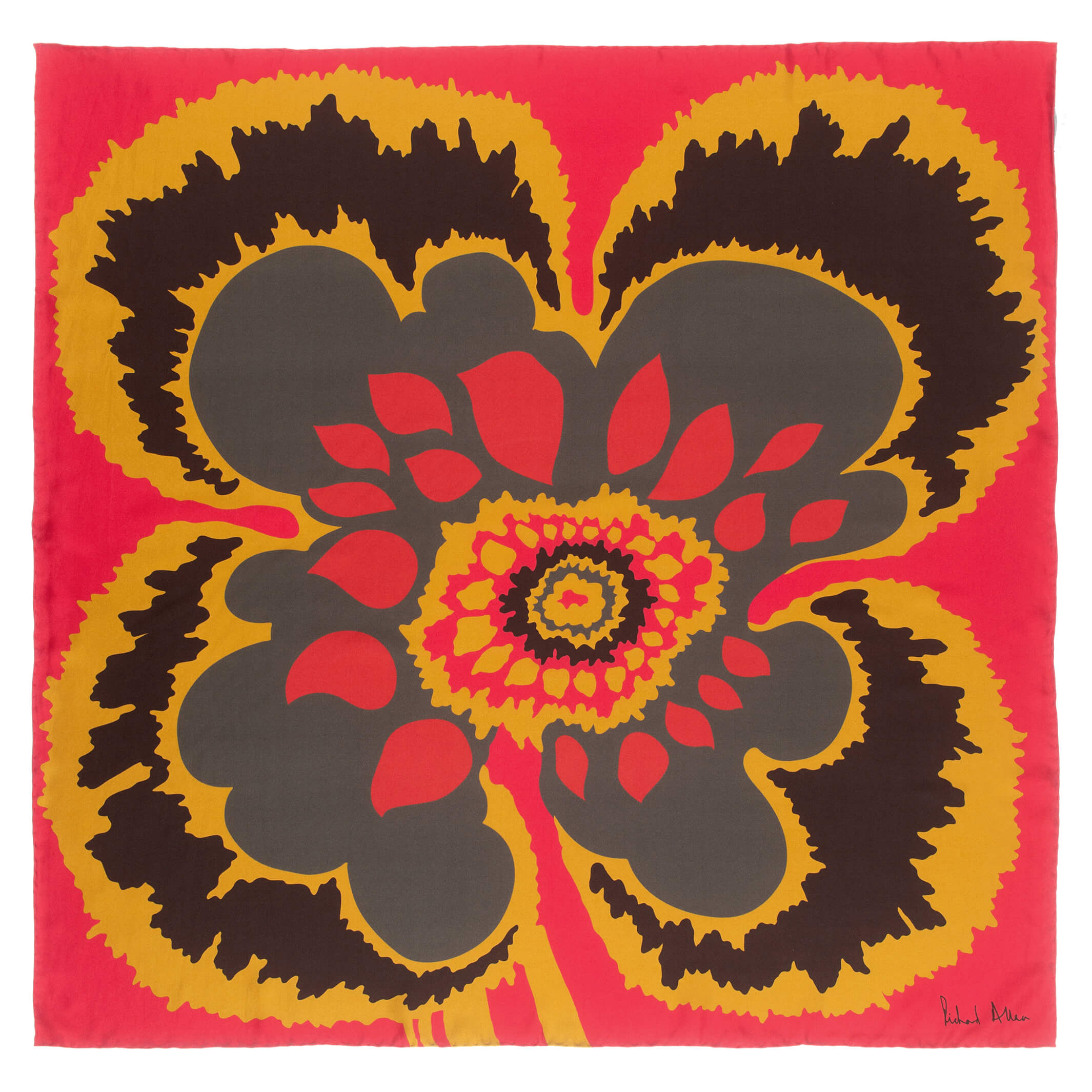 Richard Allan London Women's Red Elsa Silk Scarf In Red