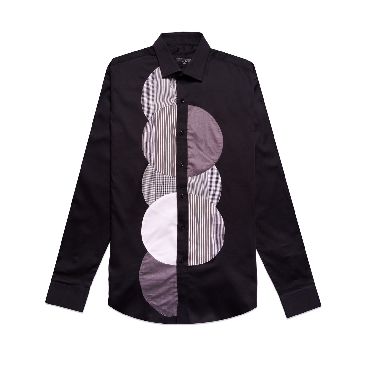 Eight X Men's Black Vesper Artisan Edition Button Down Shirt In Black