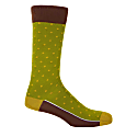 Peper Harow - Made In England Green Olive Men's Pin Polka Socks & Cufflink Gift Box In Polka