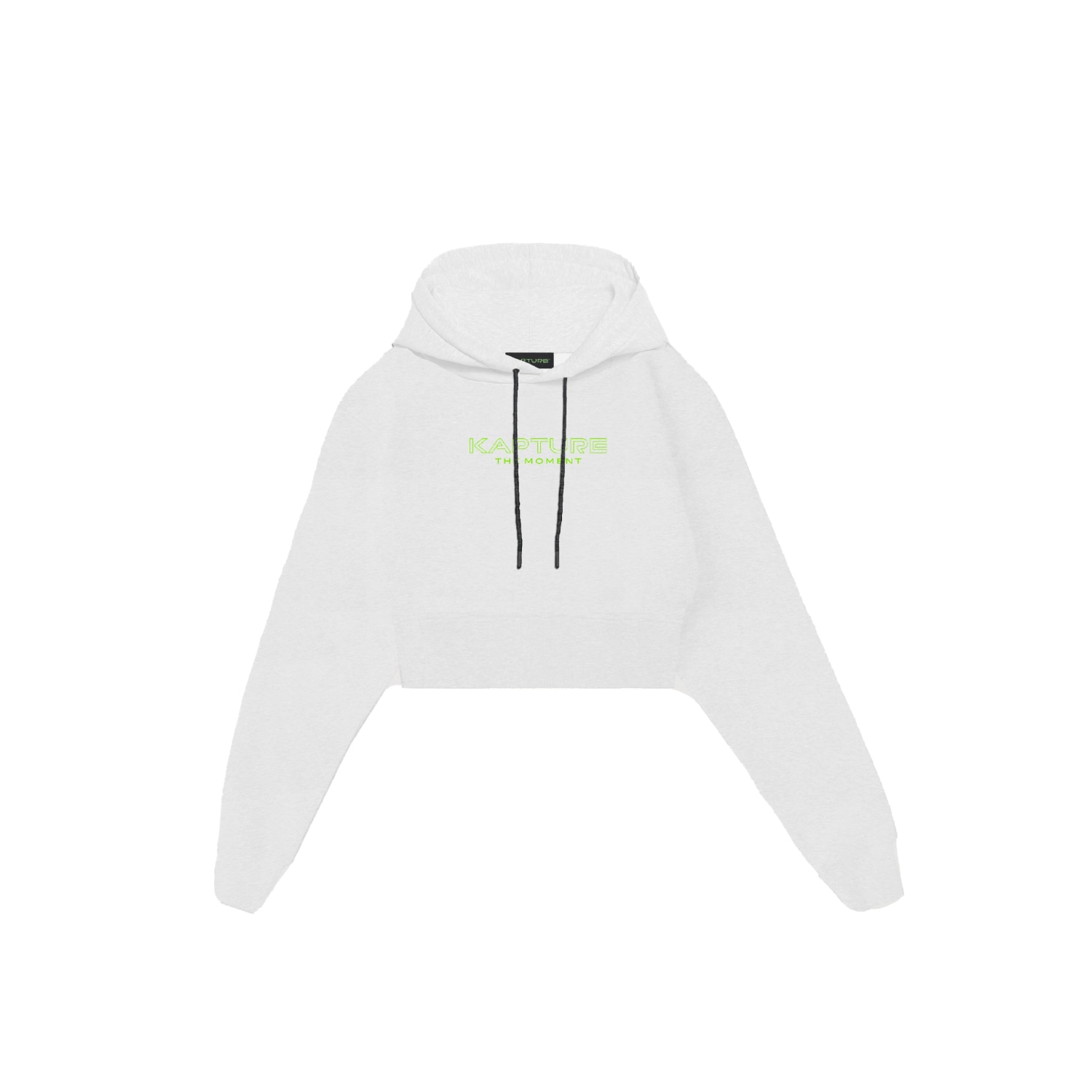 Kapture Women's Travel Logo-print Cropped Hoodie - White In White