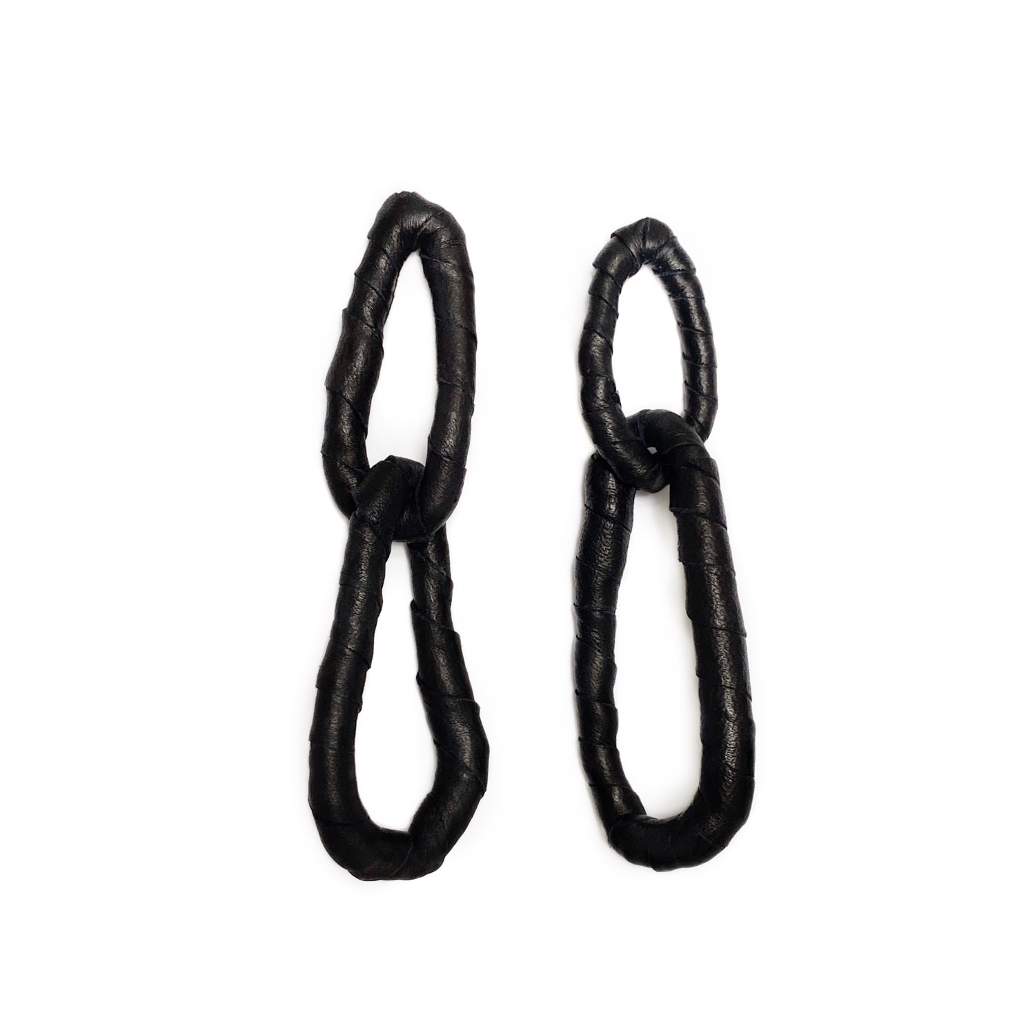 Women’s Black Double Link Earrings Waiwai