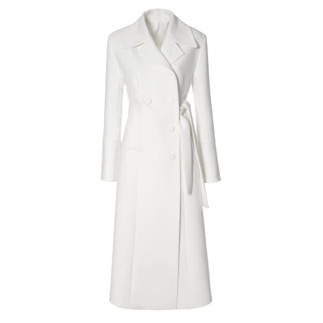 White designer coats