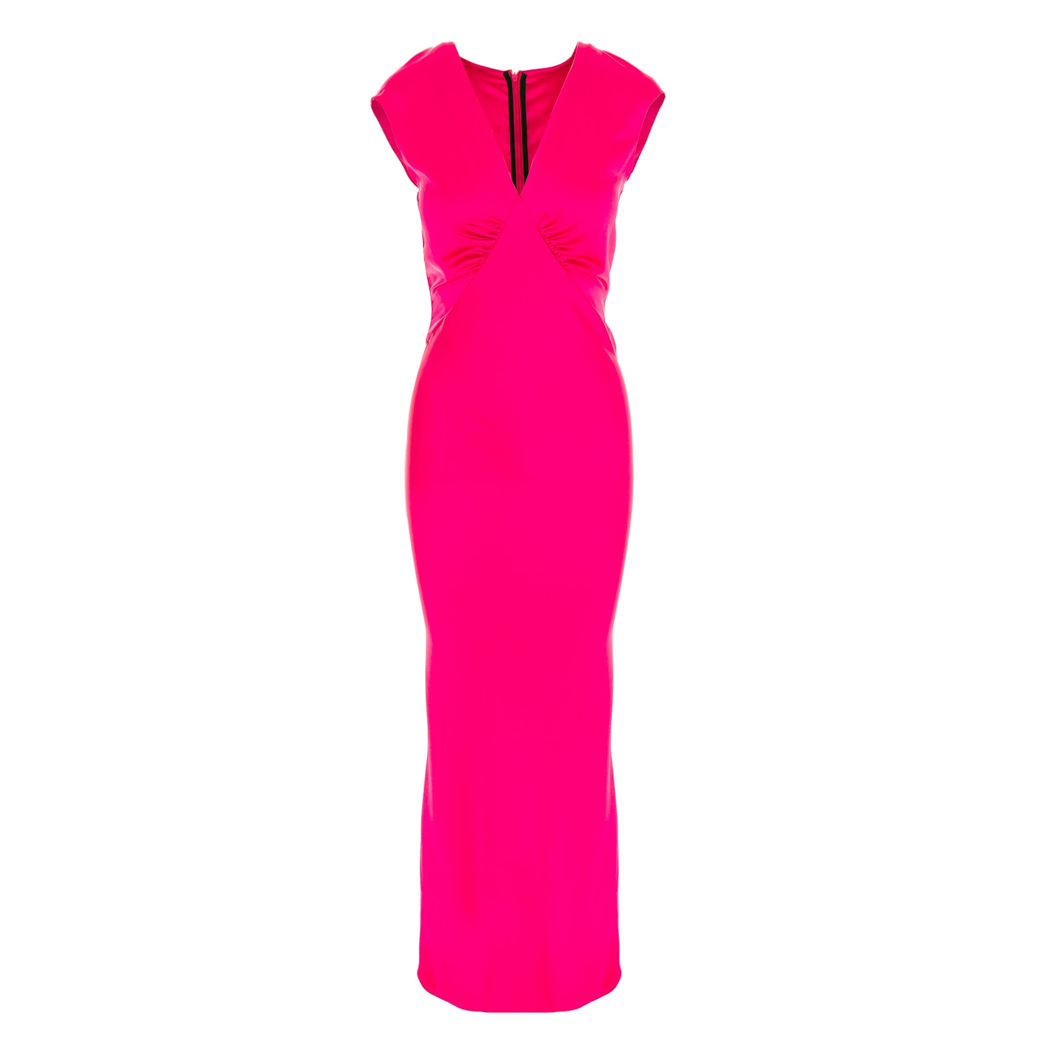 Women’s Pink / Purple Cali Maxi Satin Dress In Fuchsia Xs/S Roserry