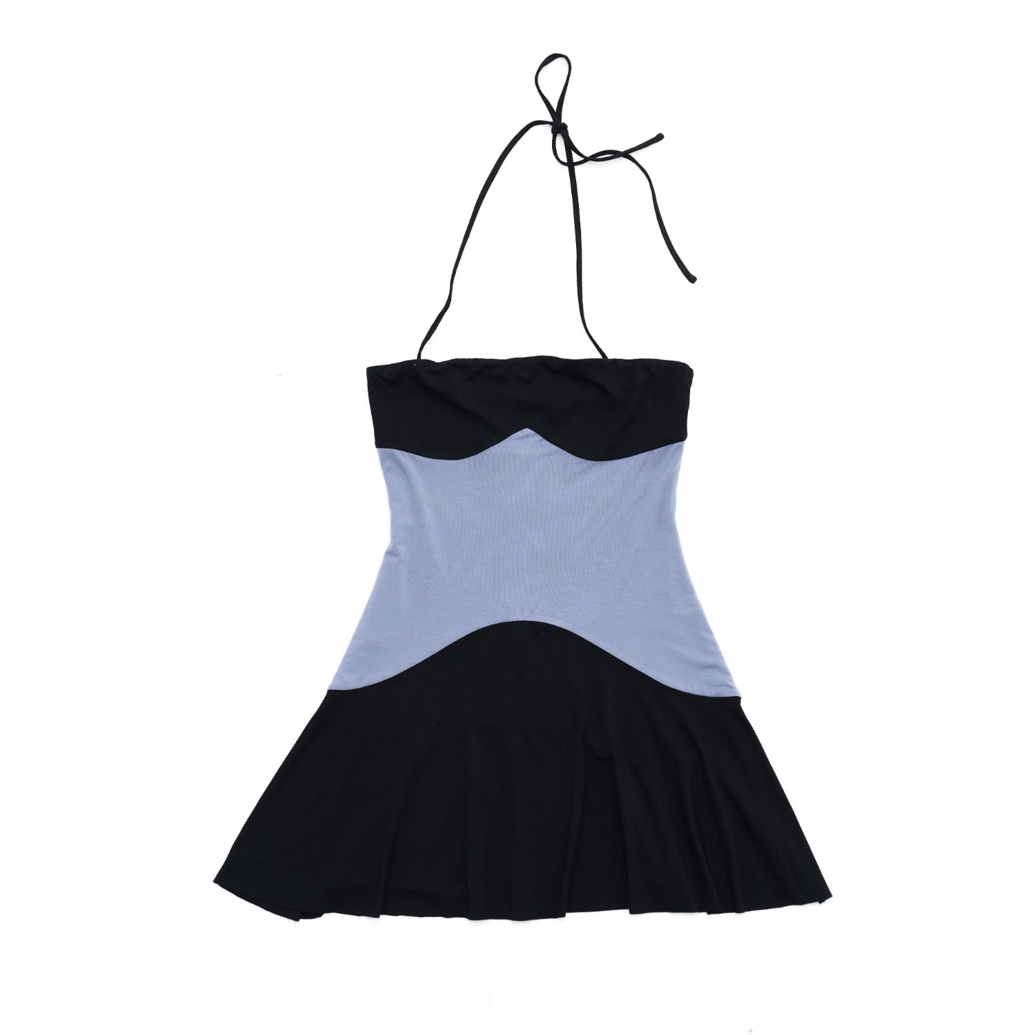 Belkys Studio Women's Black / Blue Lola Mini Contour Dress In Black/blue