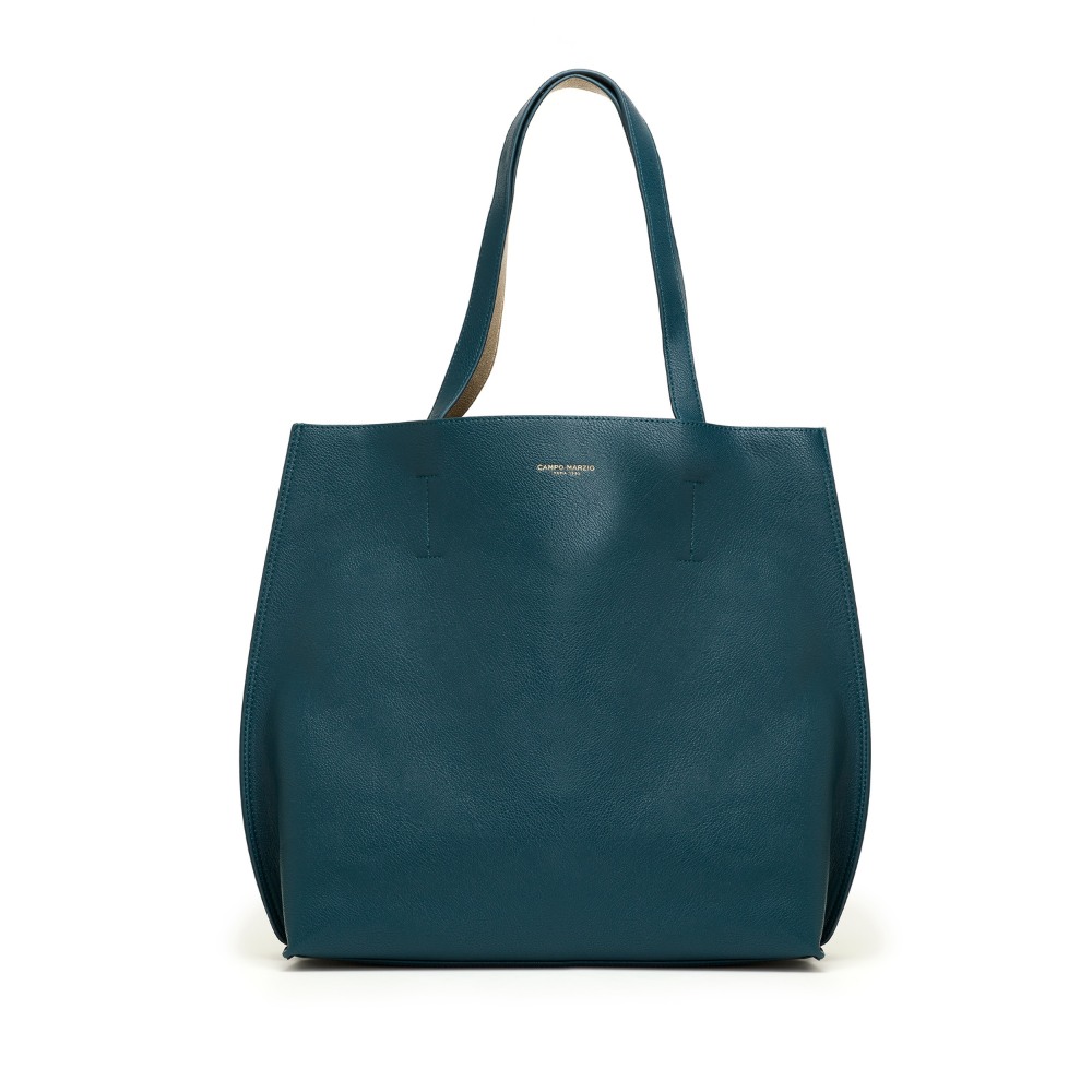 Women’s Double Tote Bag- The Iconic Bag- Petrol Green Campo Marzio Roma 1933