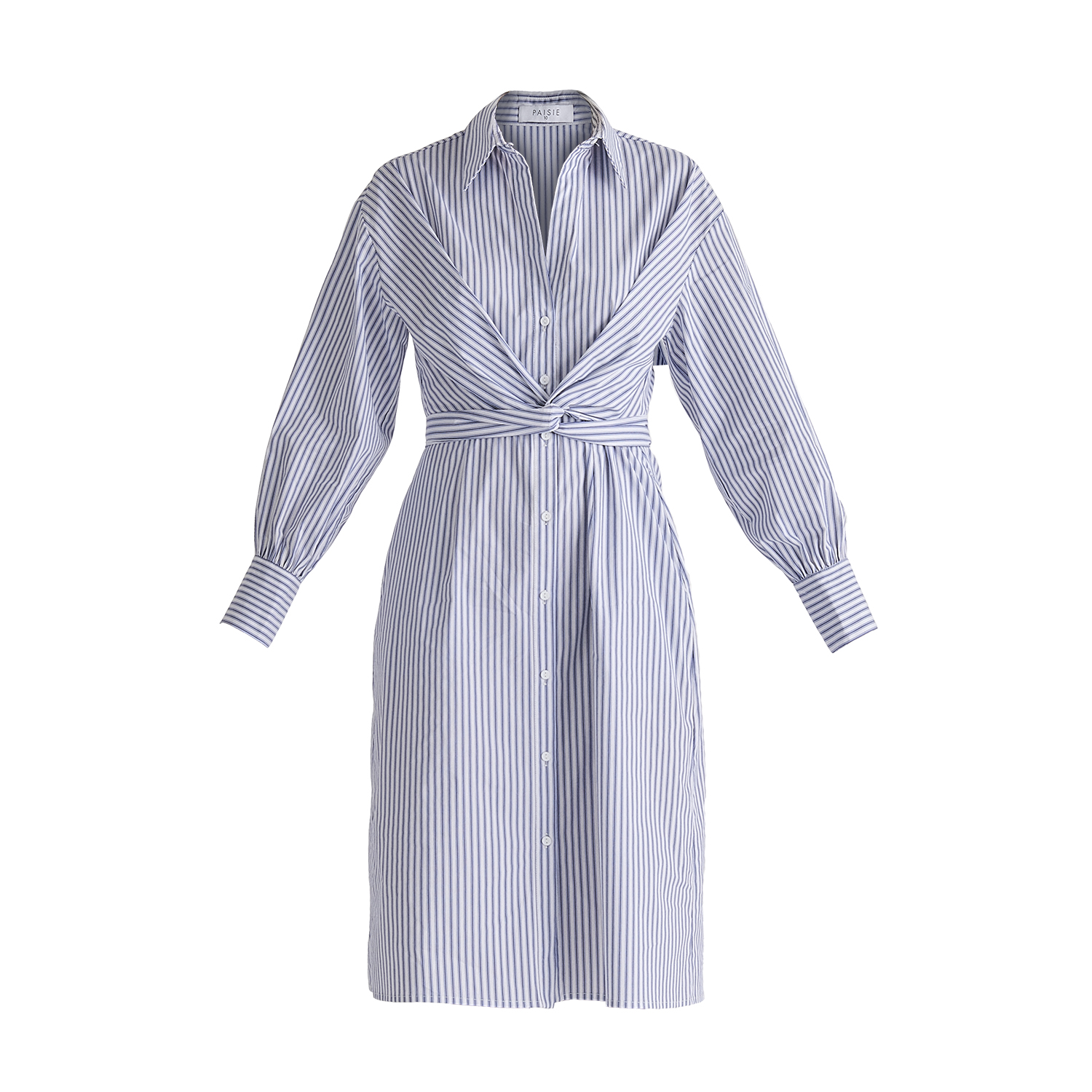 ワンピース Tie pleated shirt dress stripes Striped Georgette Tie-Front Shirtdress | Michael Kors [US]