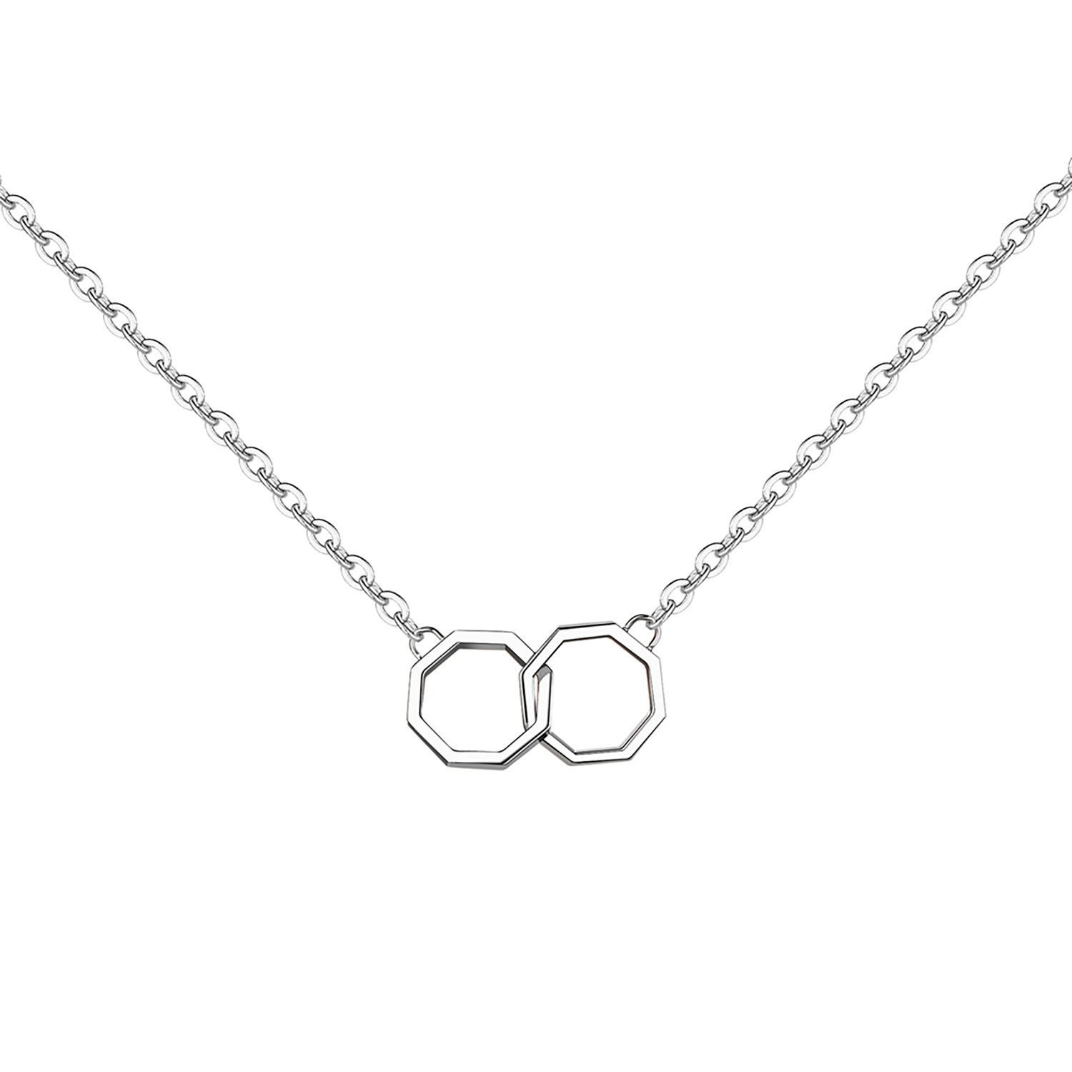 Women’s Okto Twin Long Pendant - Silver Klasse14