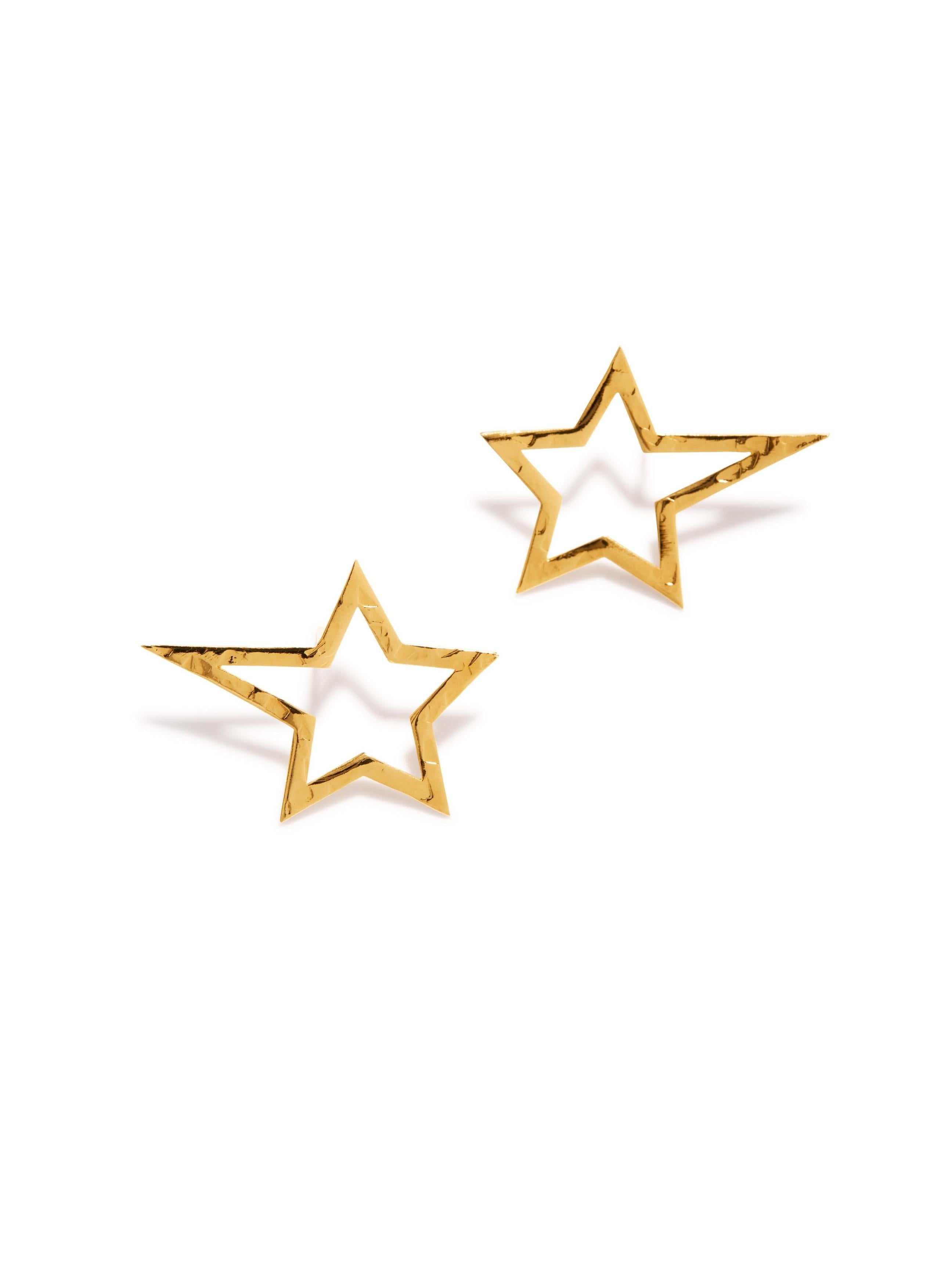 Jaredjamin Women's Small Gold Shooting Star Dust Stud Post Earrings