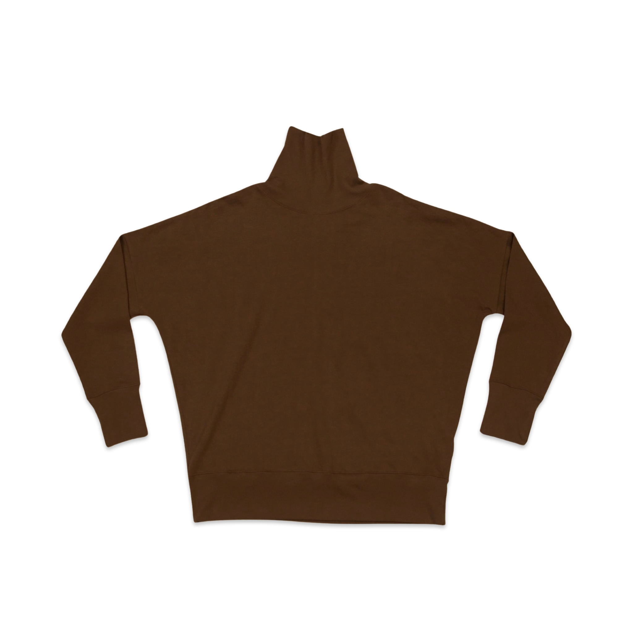 Bradford Row Men's The Don Dolman Turtleneck In Saddle Brown In Brown
