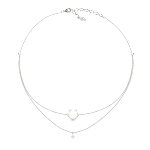 ASTRID & MIYU The Horseshoe Choker In Silver