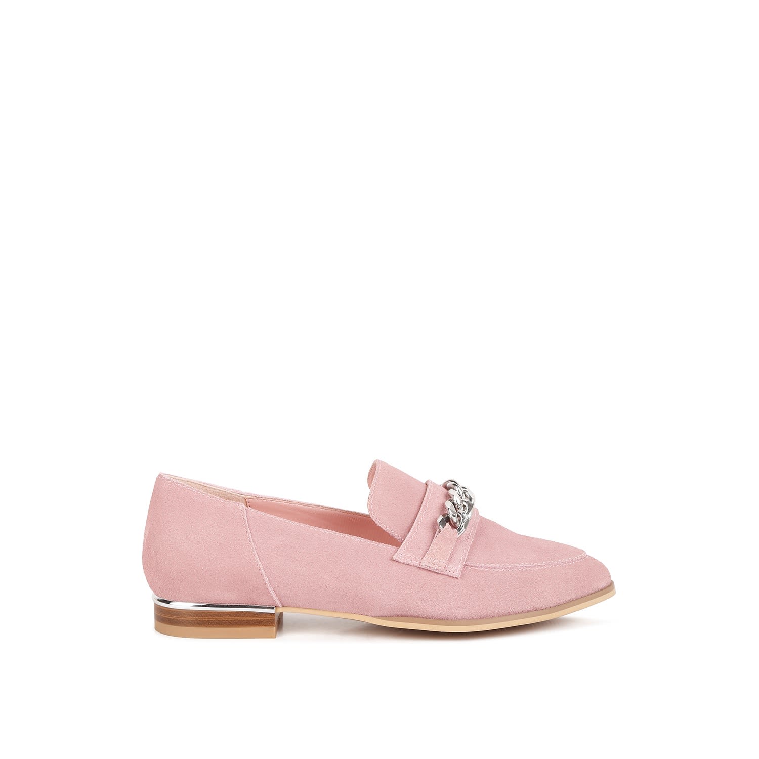 Women’s Pink / Purple Ricka Chain Embellished Loafers In Pink 3 Uk Rag & Co.